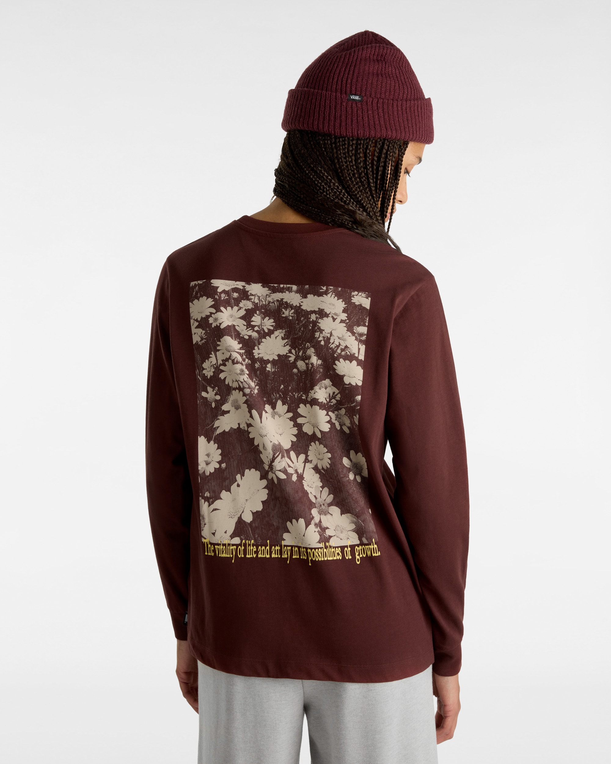 Tshirt  manches longues Vitality Fields VANS Marron ALT3