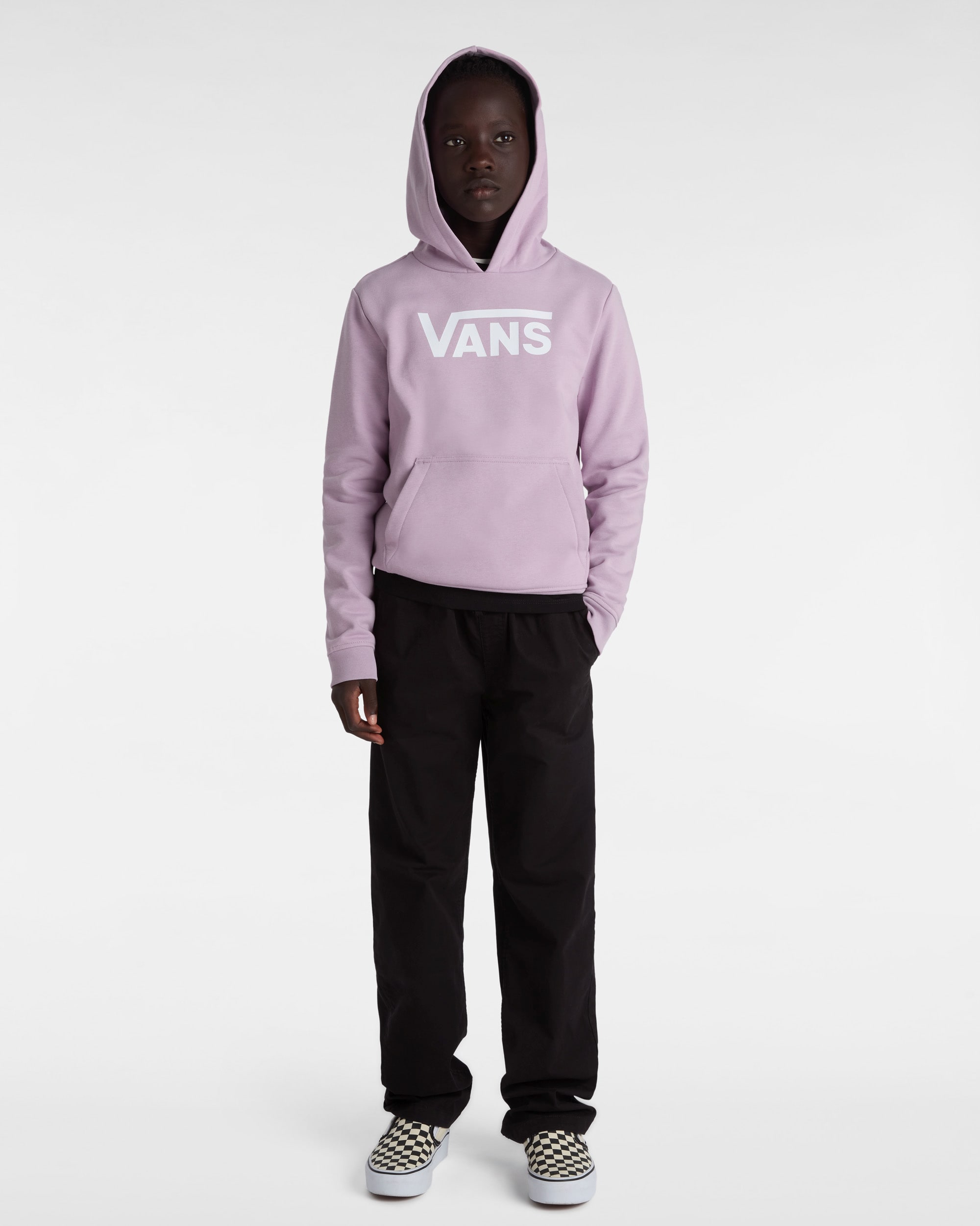 Girls Flying V Pullover Hoodie 814 Years VANS Lilac ALT5
