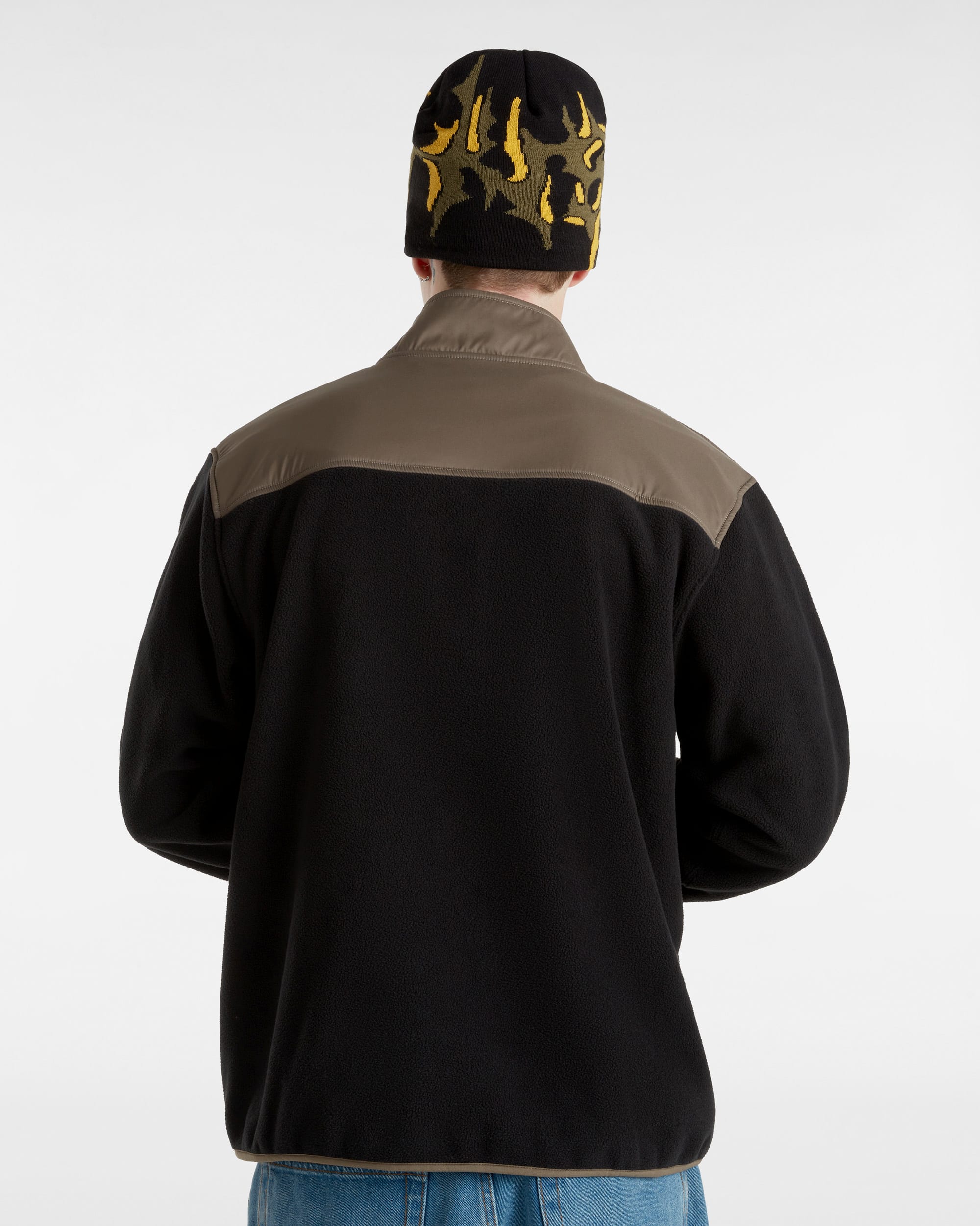 Ranford Polar Fleece Loose Pullover VANS BlackBrown ALT3