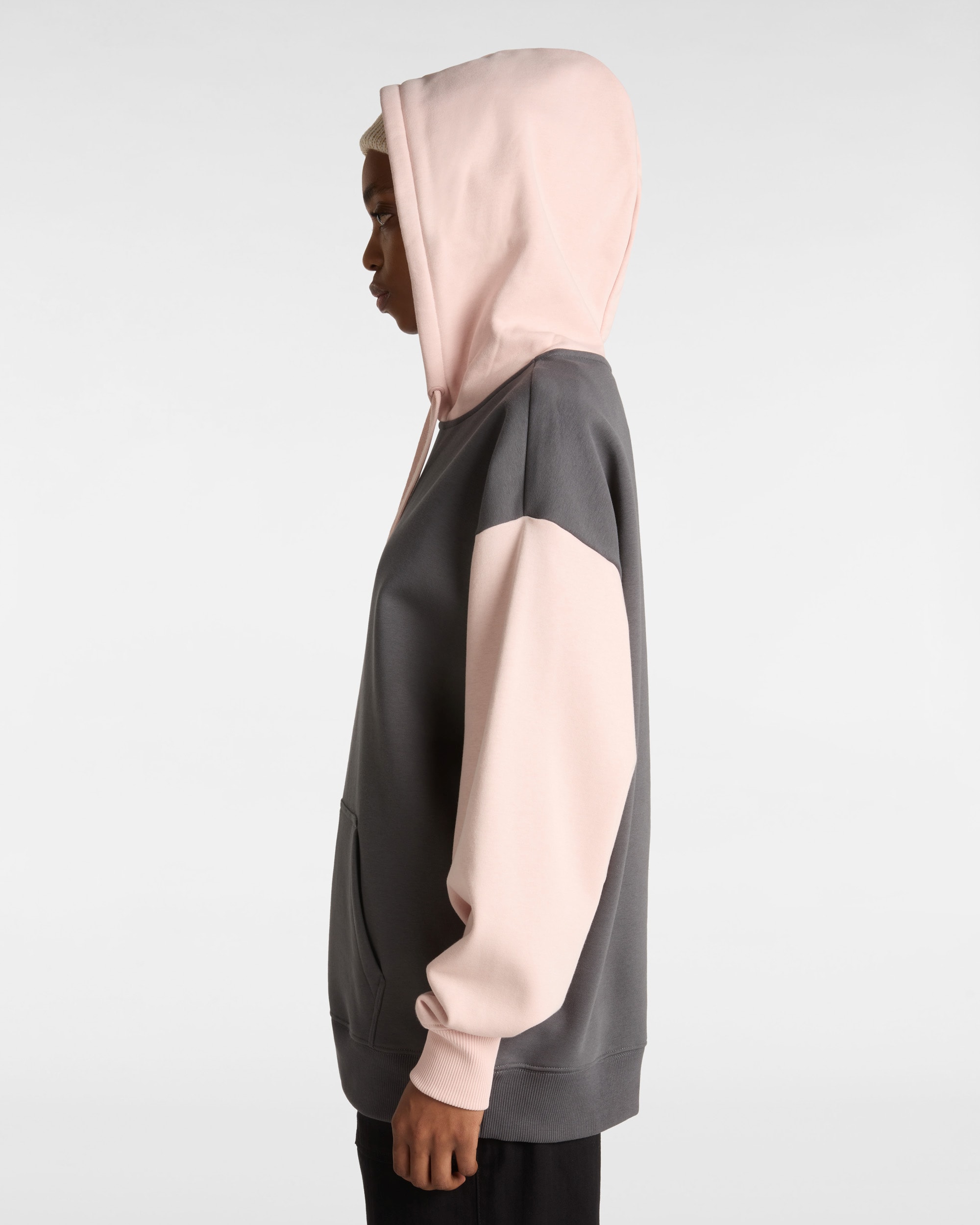 Sweat  capuche Colorblock VANS Rose ALT4