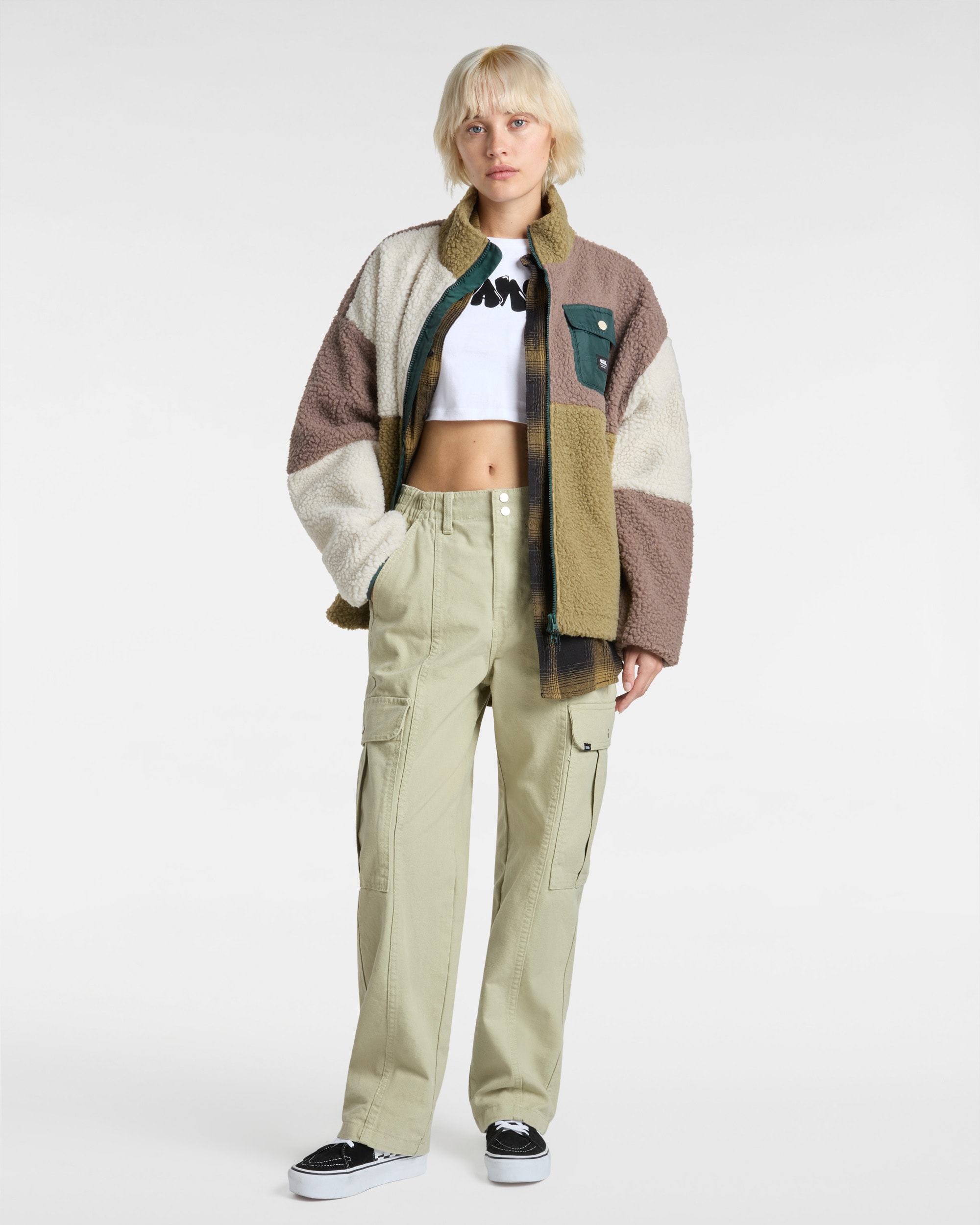 Tshirt court Busted Type Crew VANS Blanc ALT4