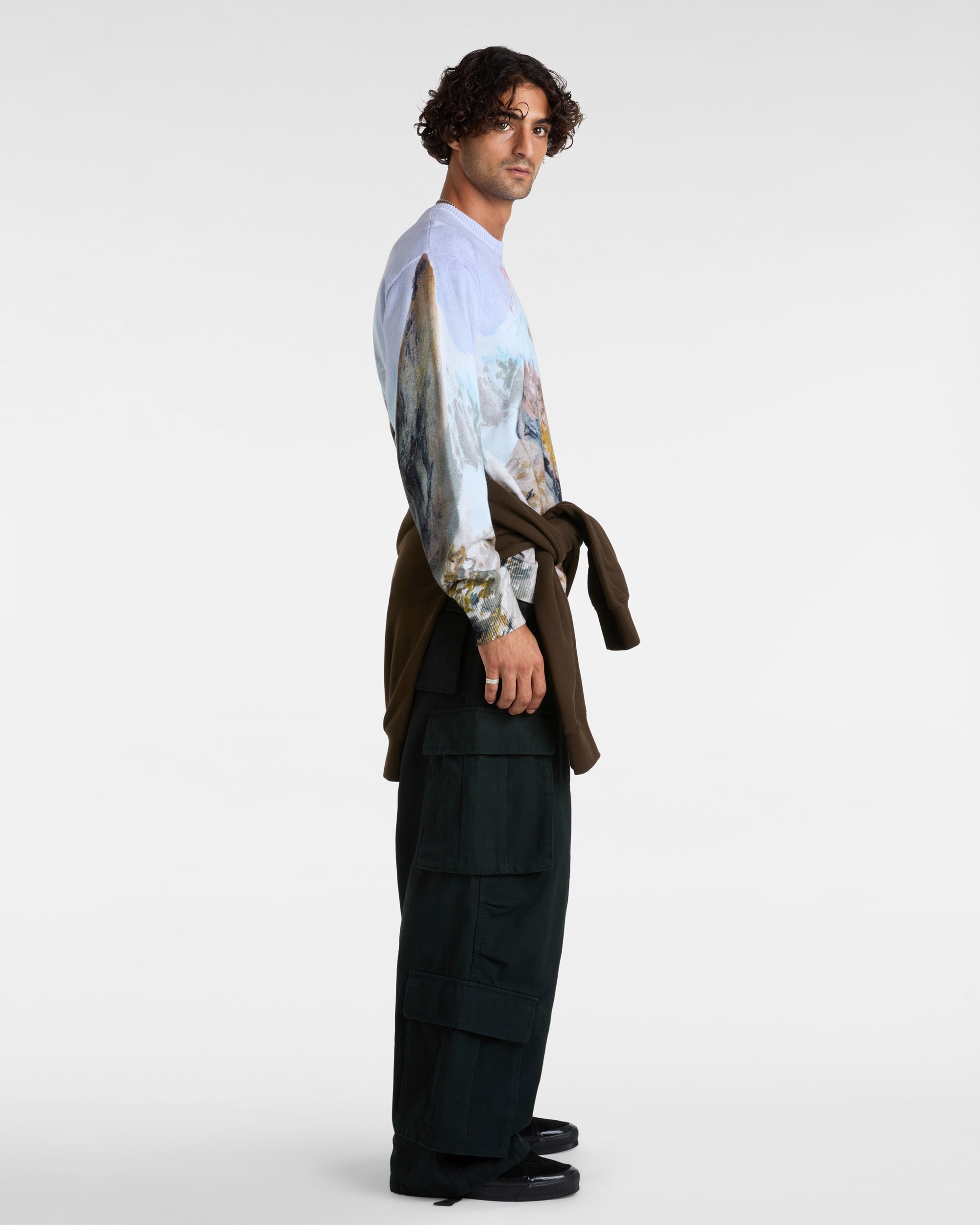 Pull en maille imprim Premium VANS Blanc ALT5