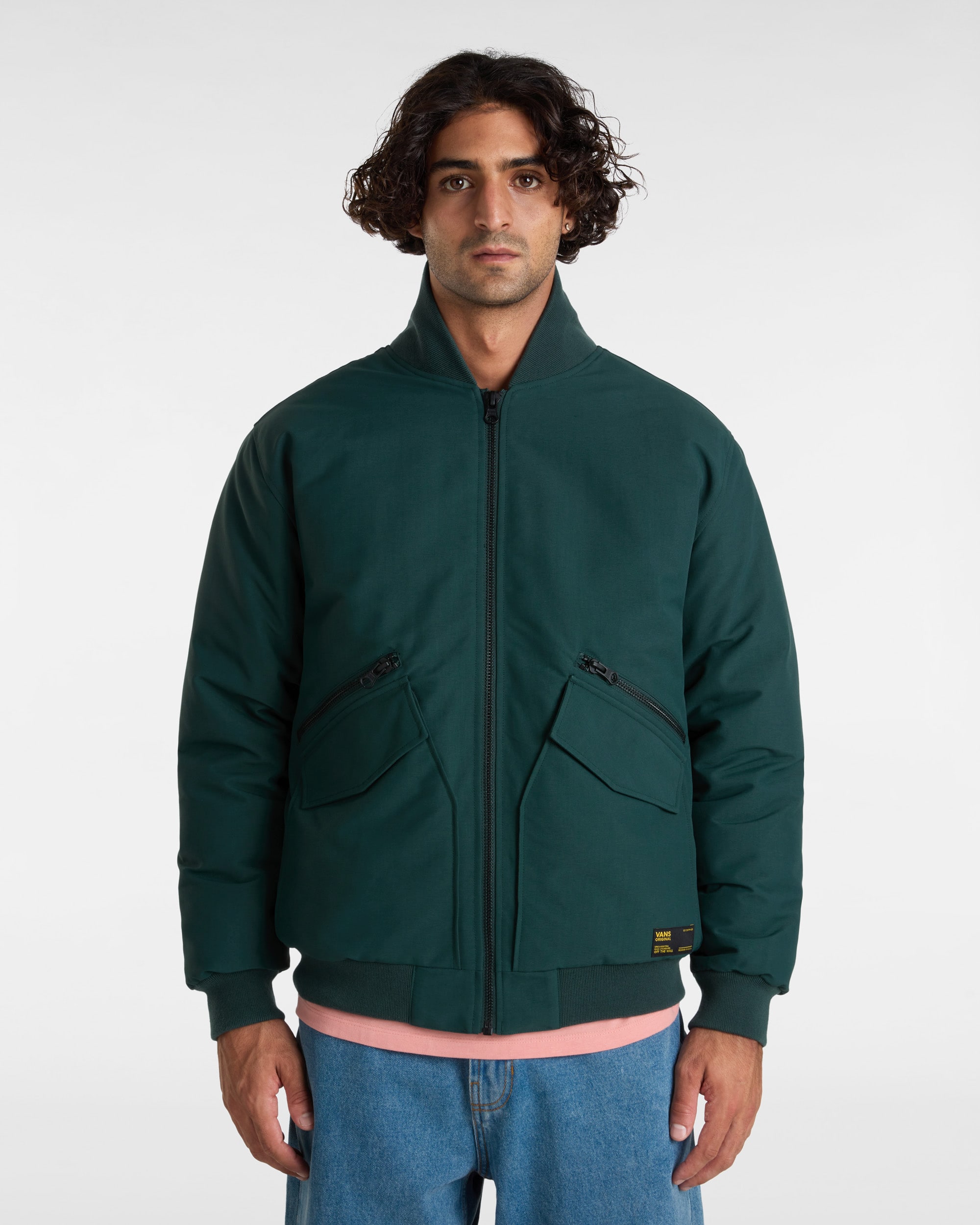 Veste bomber en duvet Clifton VANS Vert ALT2