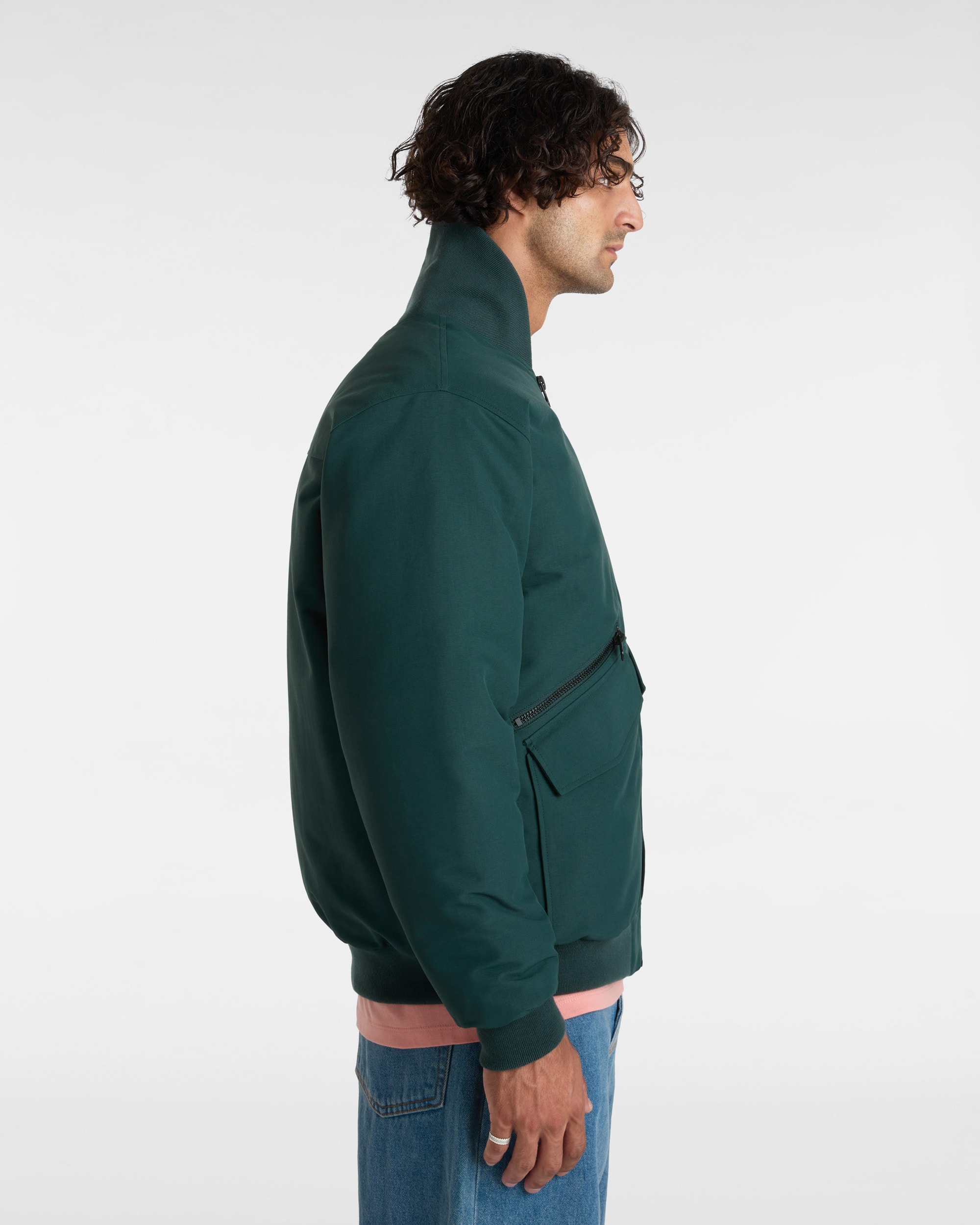 Veste bomber en duvet Clifton VANS Vert ALT4