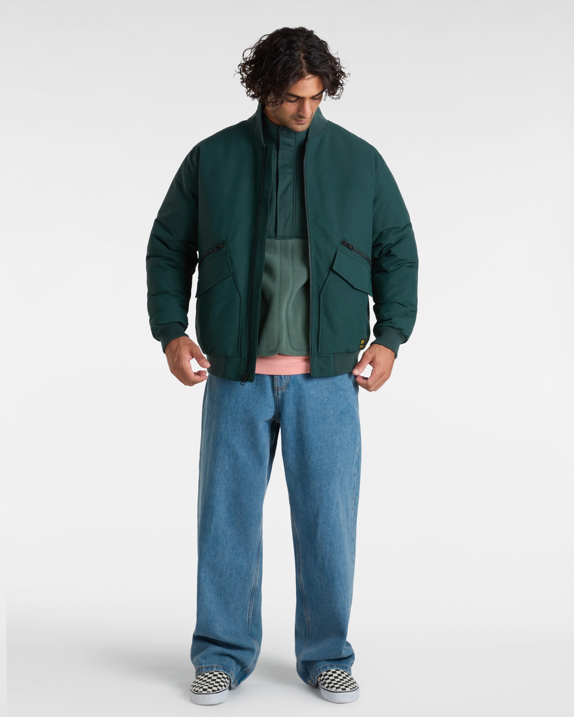 Veste bomber en duvet Clifton VANS Vert ALT5
