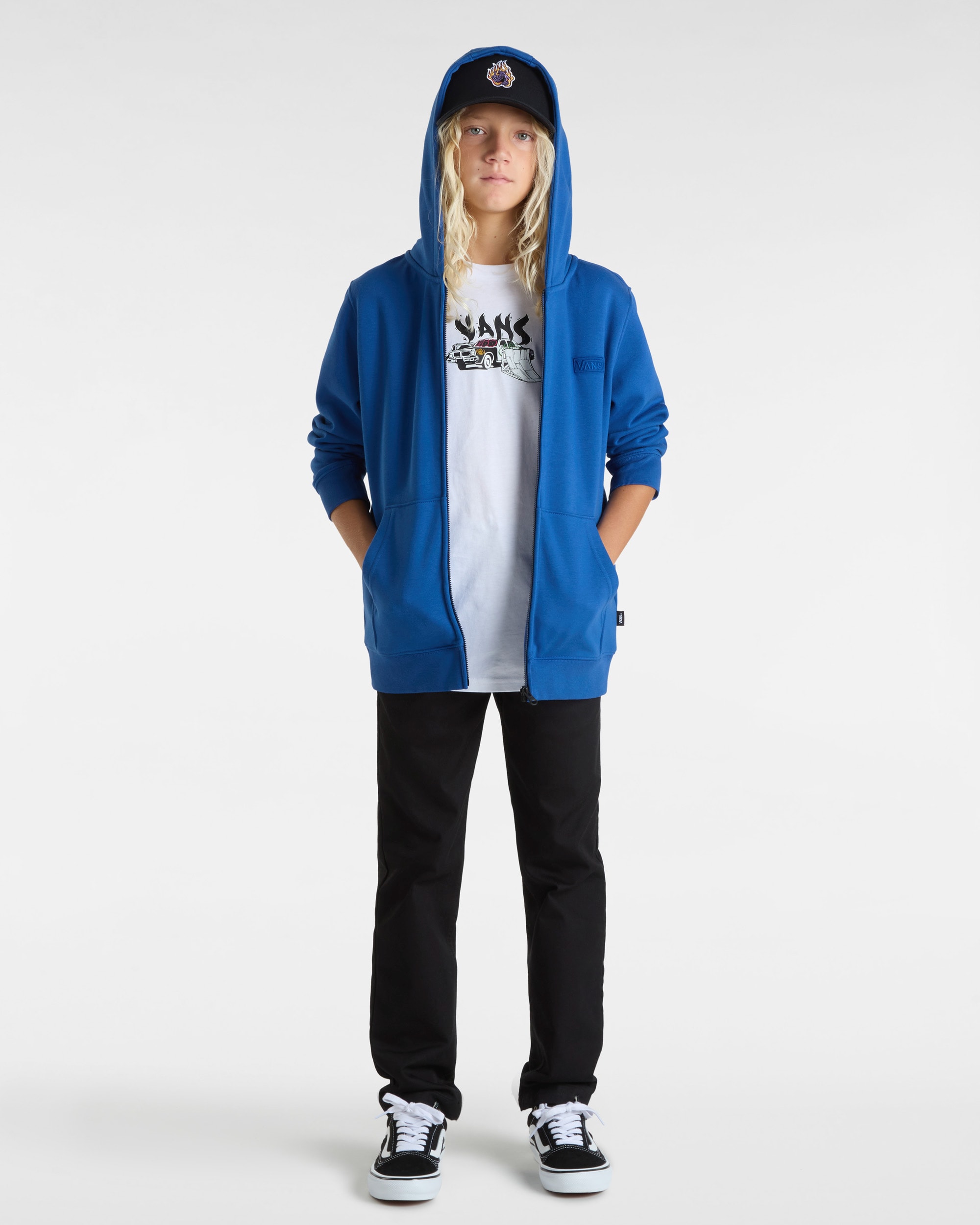 Sudadera Core Basic de nios 814 aos VANS Azul ALT5