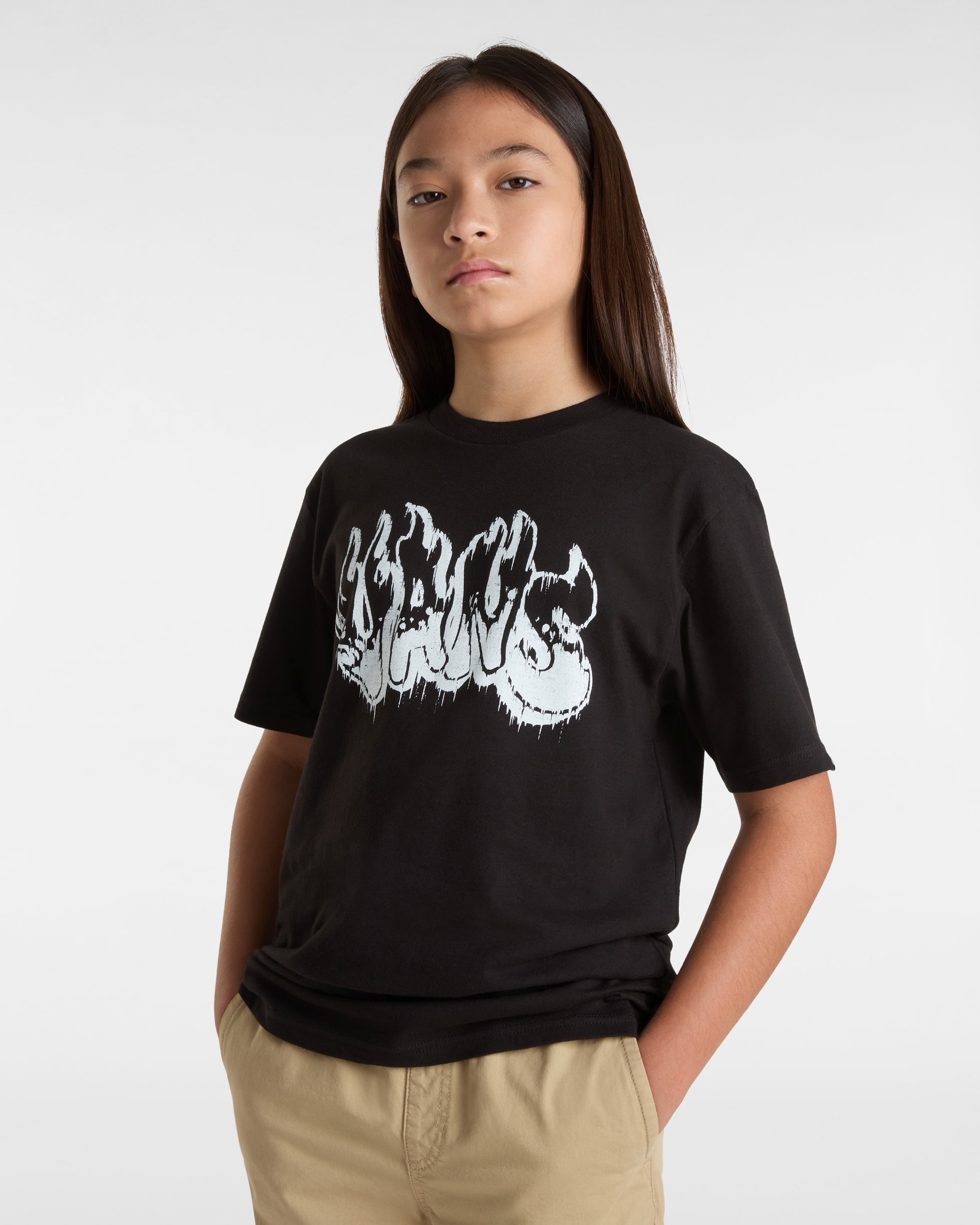 Camiseta Burnout para nios 814 aos VANS Negro ALT2