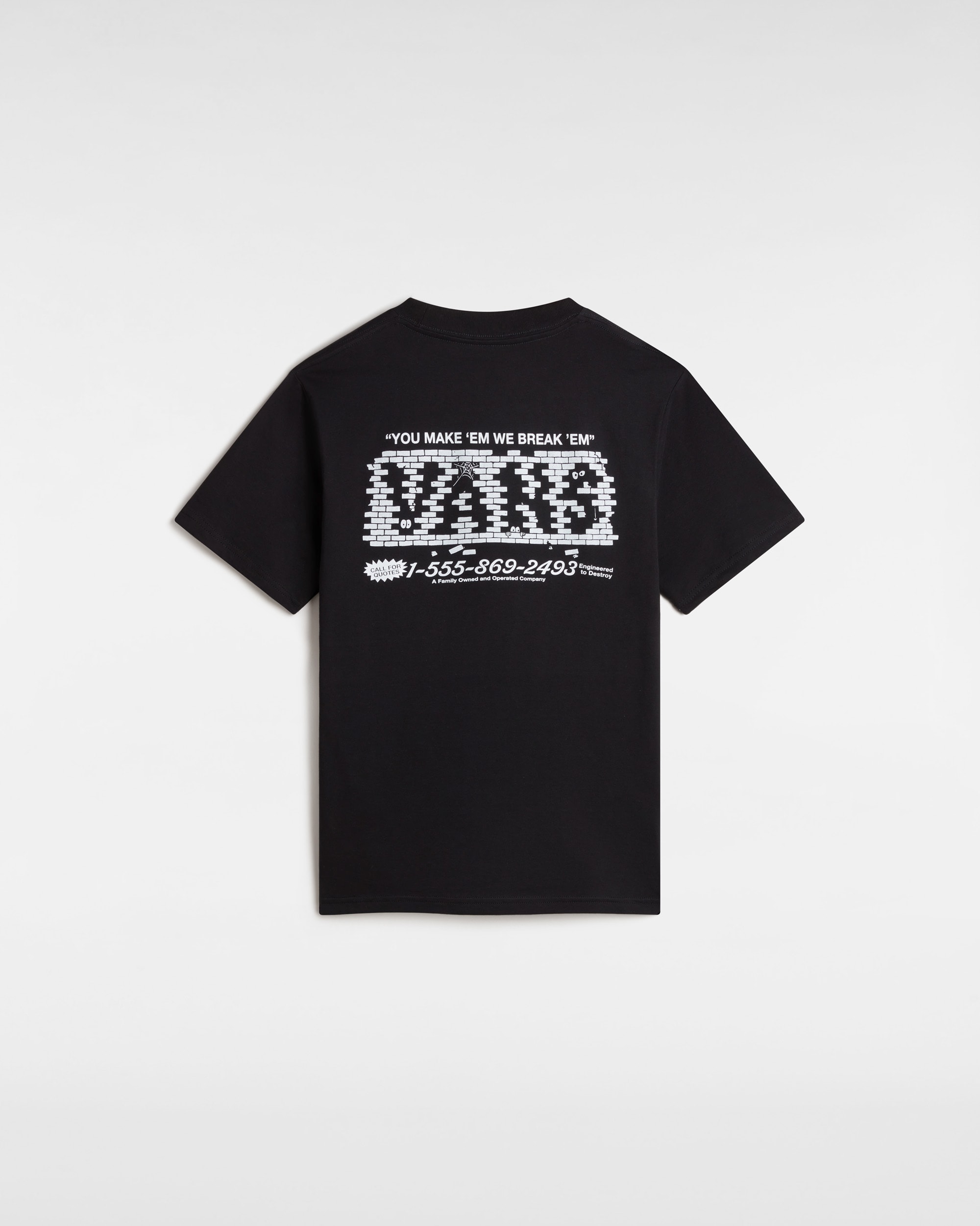 Kids Break Made T-Shirt (8-14 Years) in Black| Vans UK