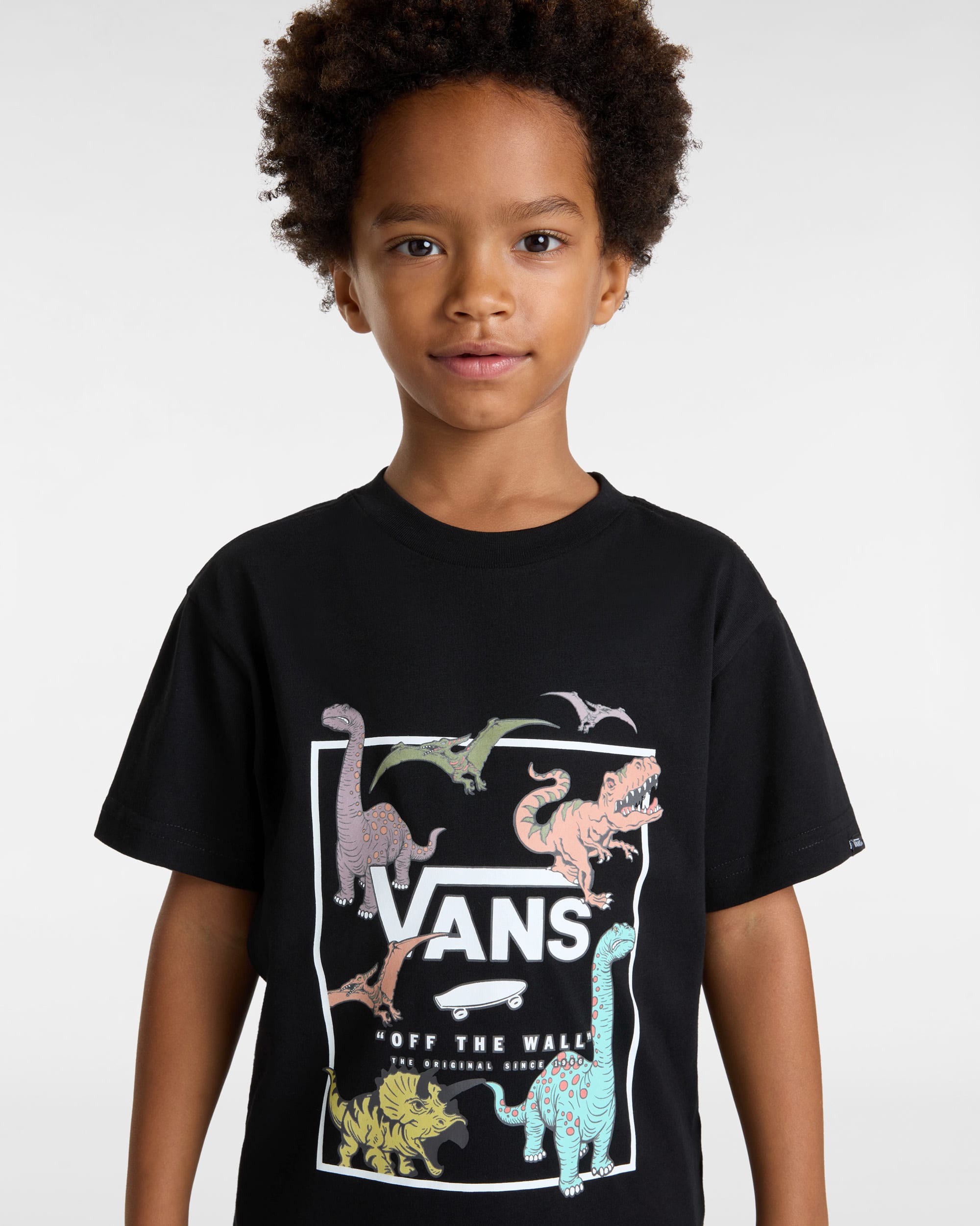 Kleine Kinder Glow Dino TShirt 28 Jahre VANS Schwarz ALT5