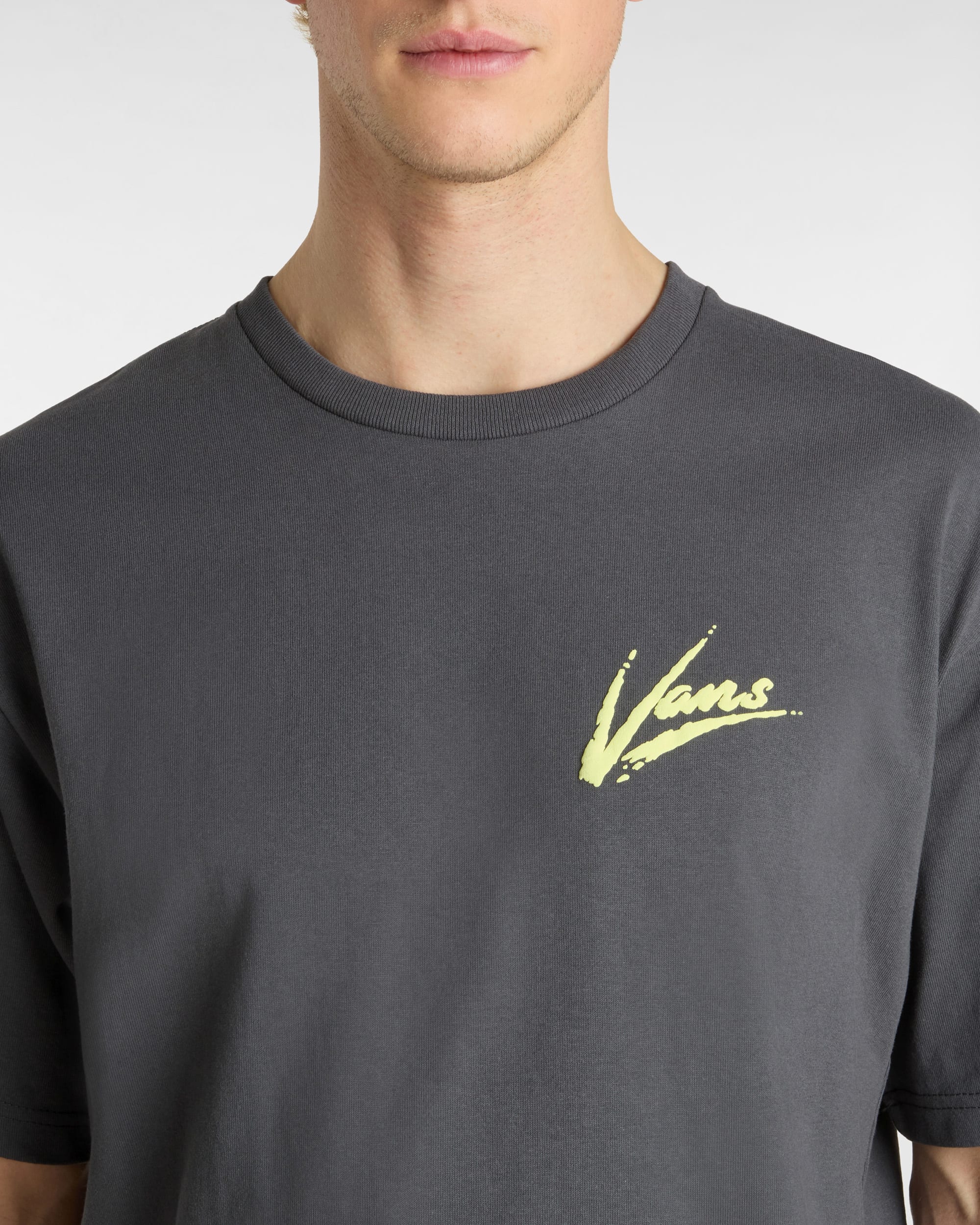 Tshirt Brush Script VANS Marron ALT5