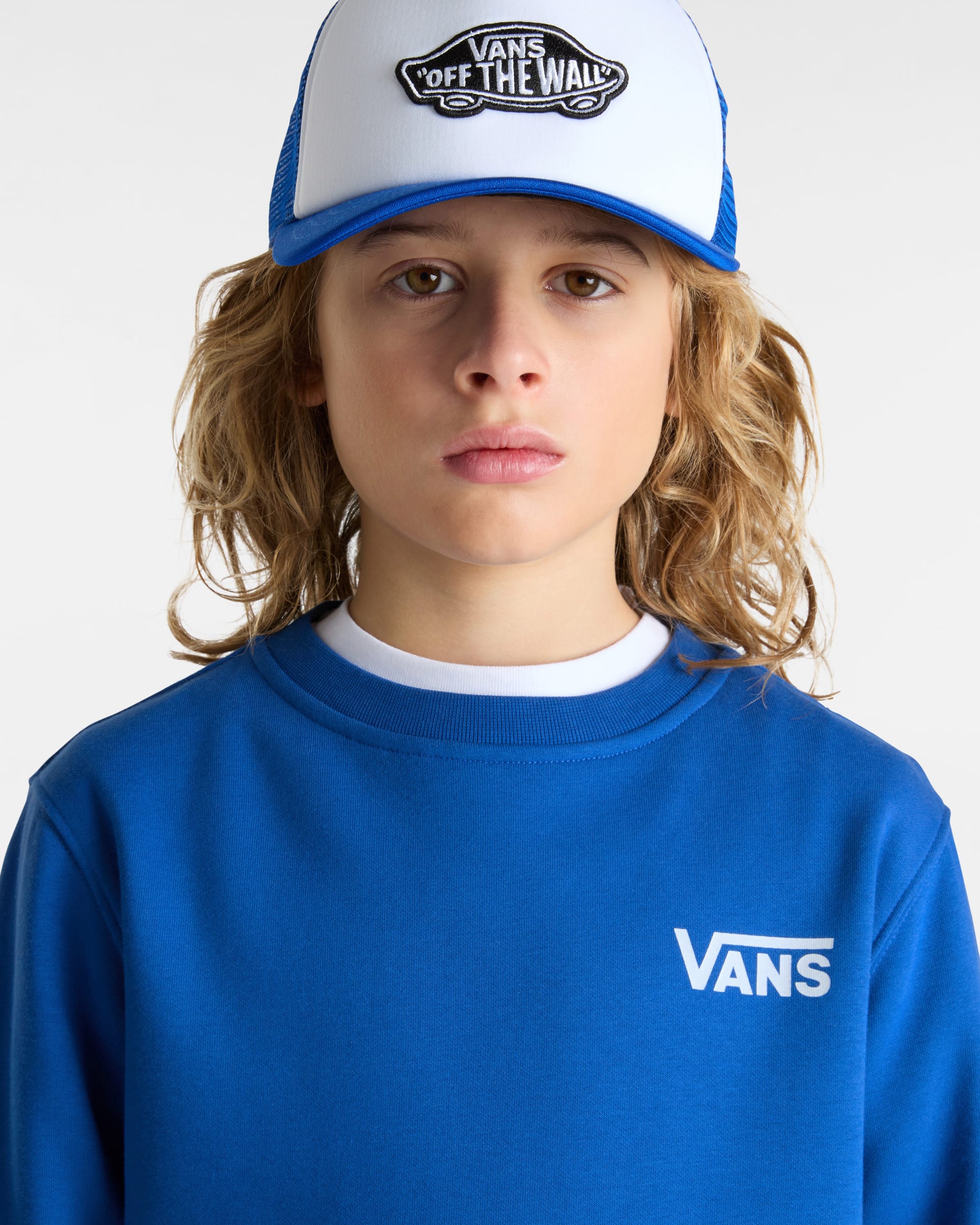Sweat Exposition Check Enfant 814 ans VANS Bleu ALT6