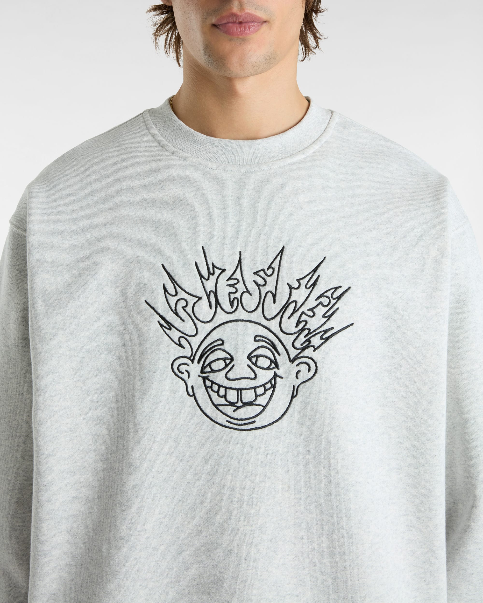 Sweat Skate Smile Spike Crew VANS Gris ALT6