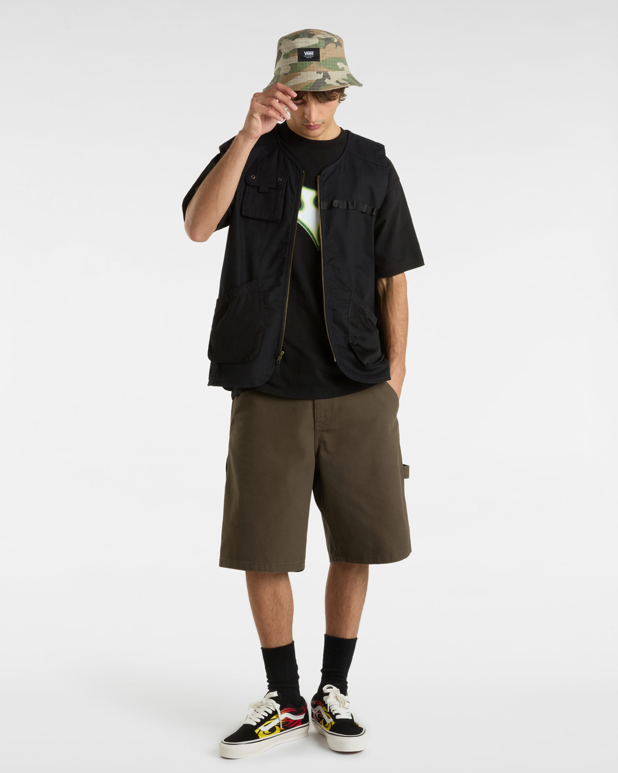 Skate V Thorn TShirt VANS Schwarz ALT4