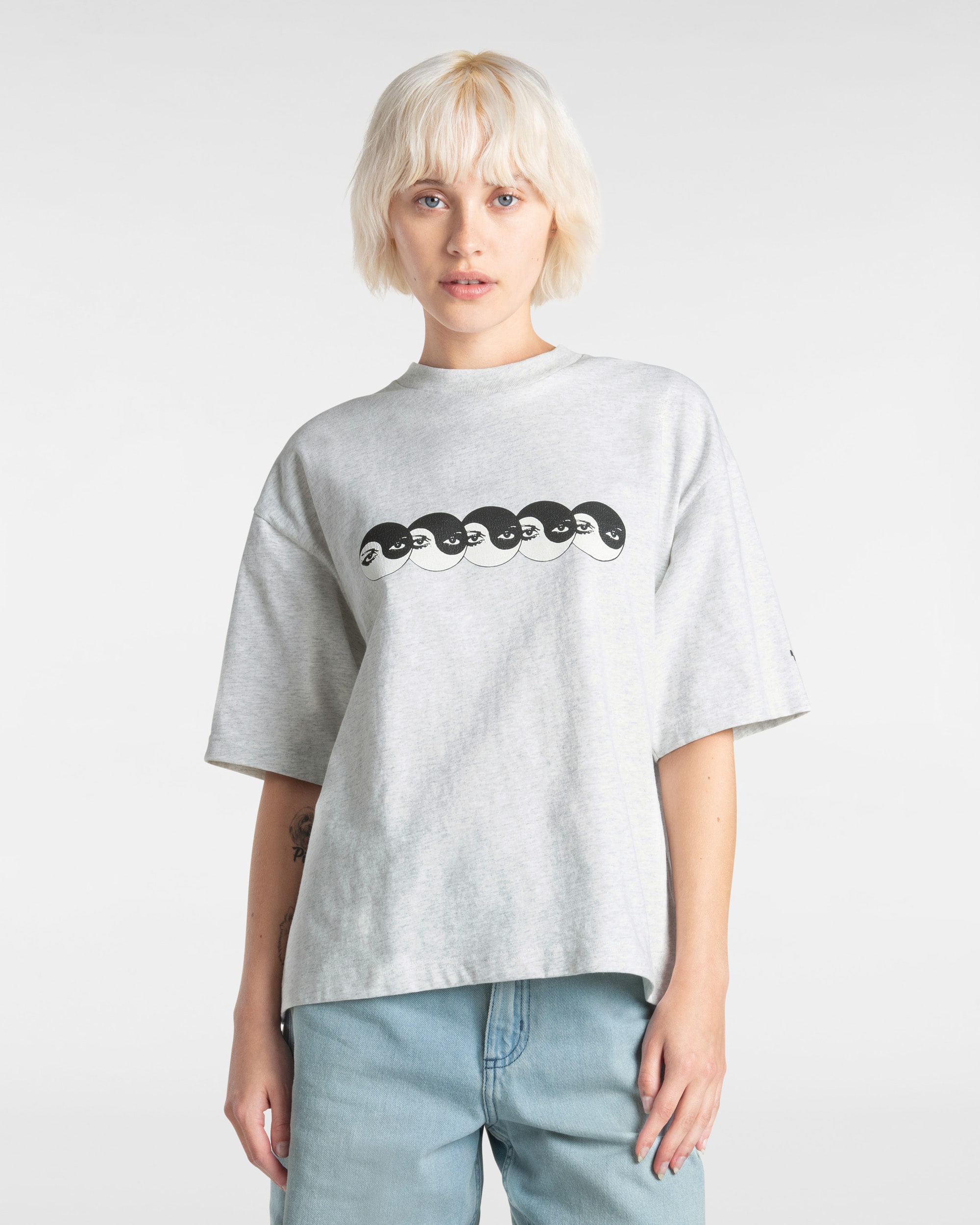Tshirt Skate Ying Yang Eyes VANS Gris ALT7