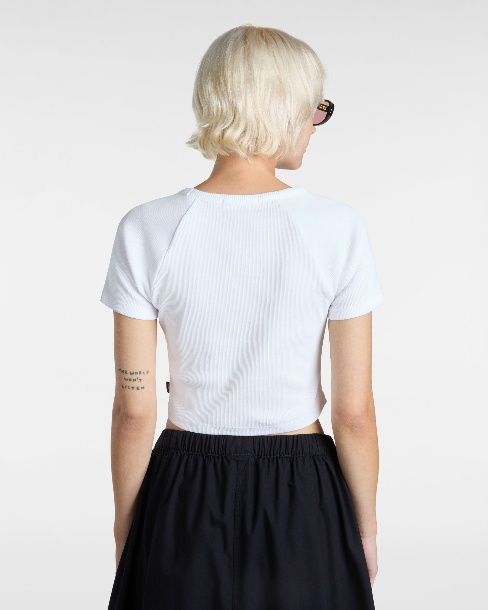 Tshirt court Drew VANS Blanc ALT3