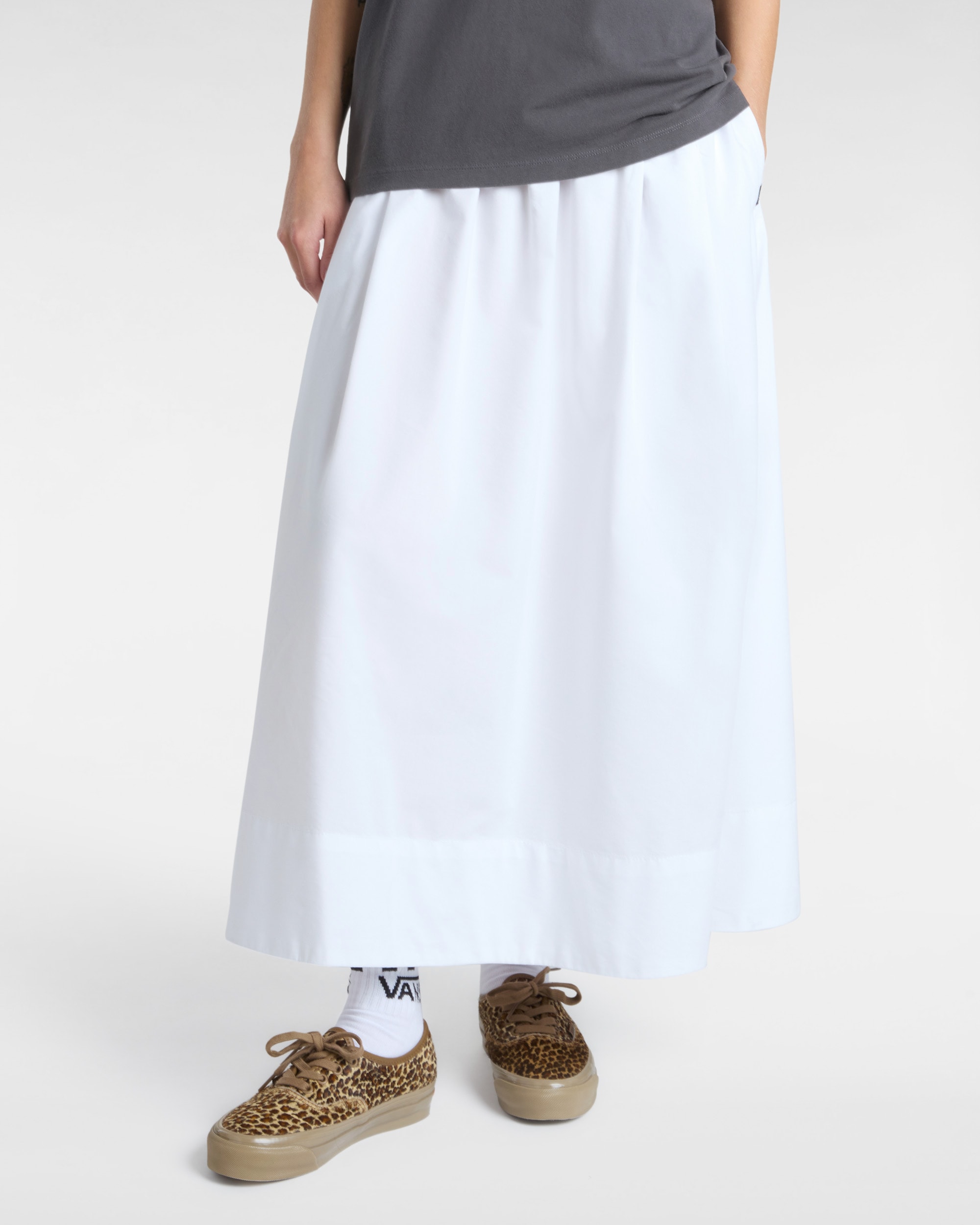 Francesca Full Skirt VANS White ALT2