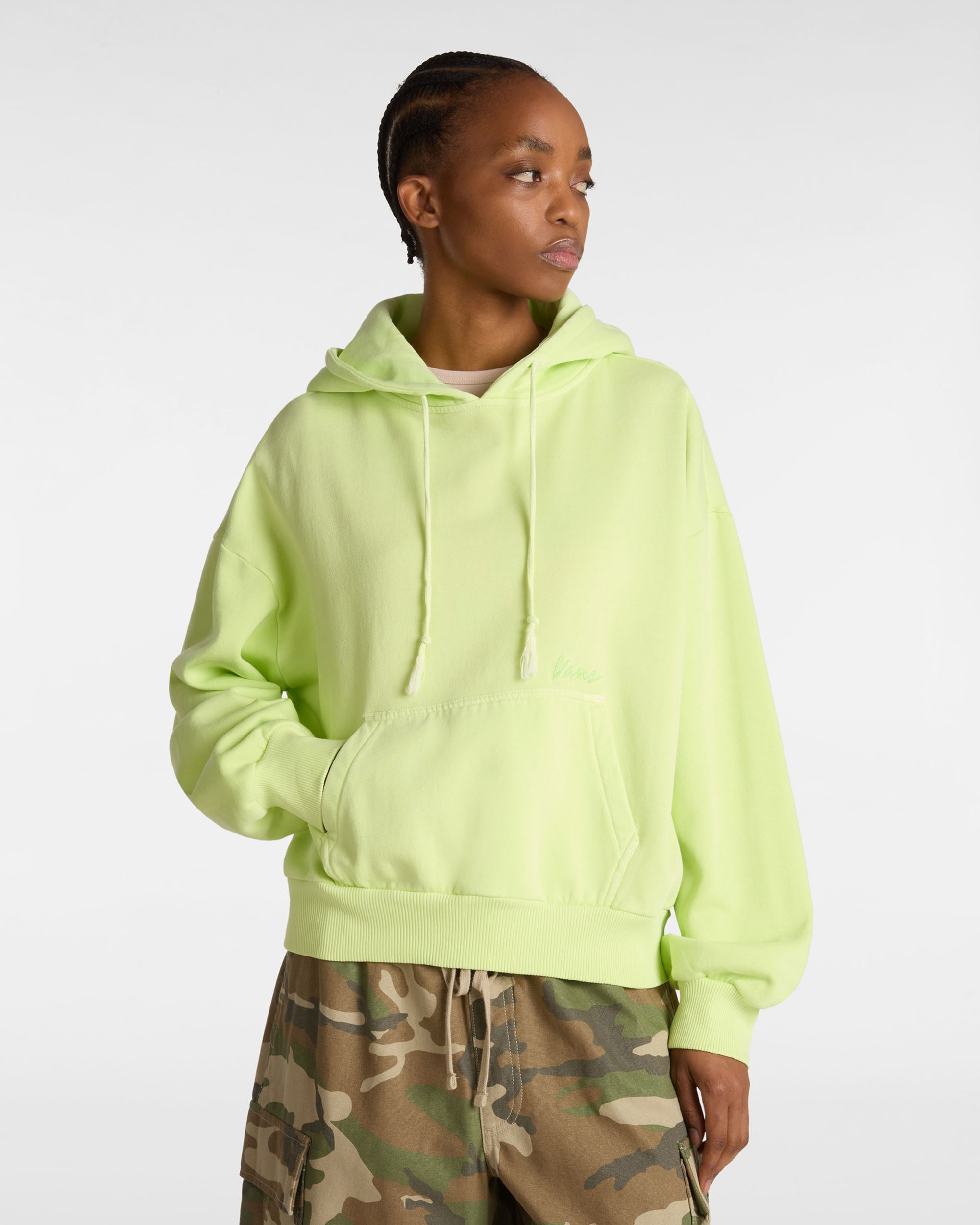 Sweat  capuche Retro VANS Vert ALT2