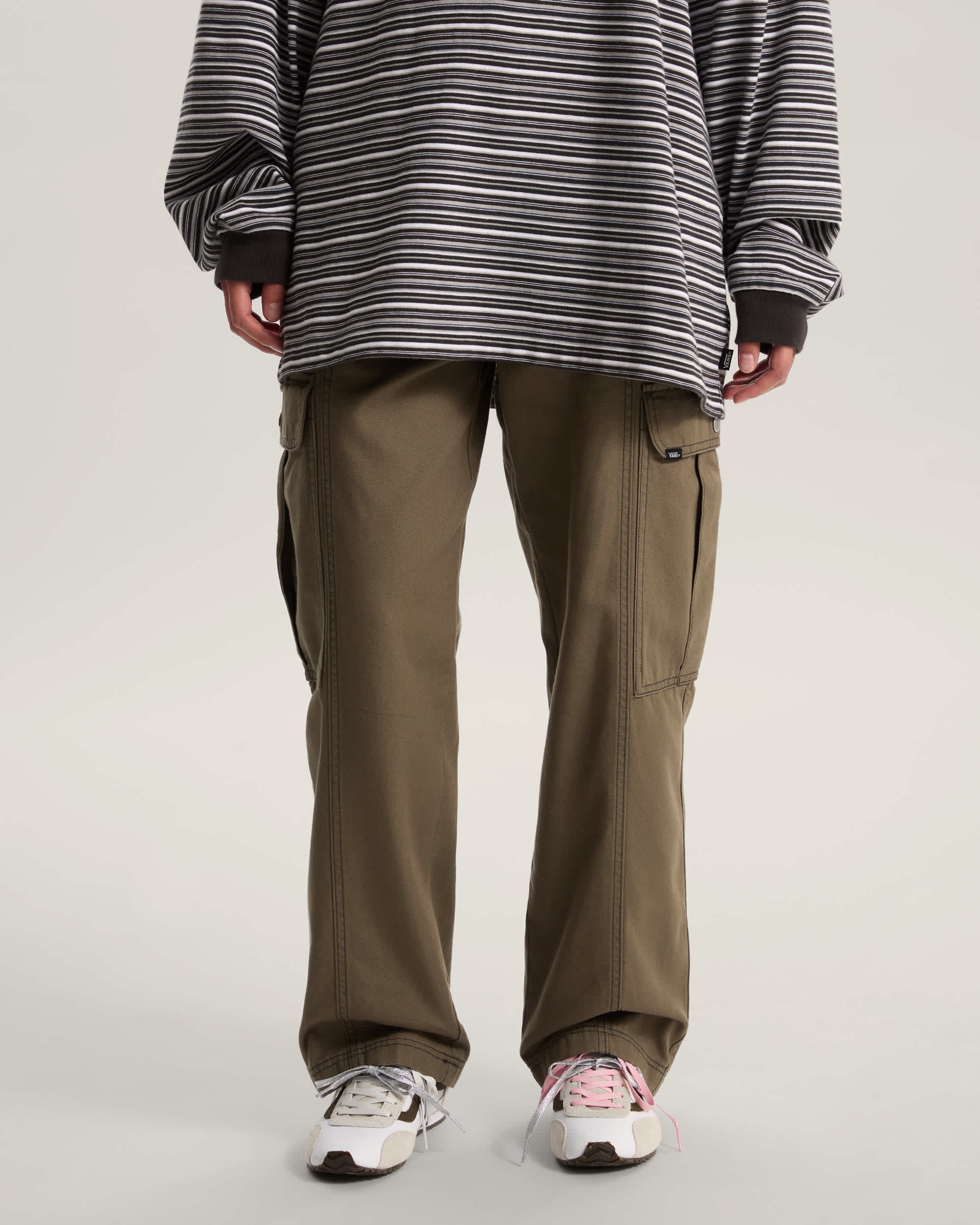 Canvas Sidewalk Trousers VANS Brown ALT2