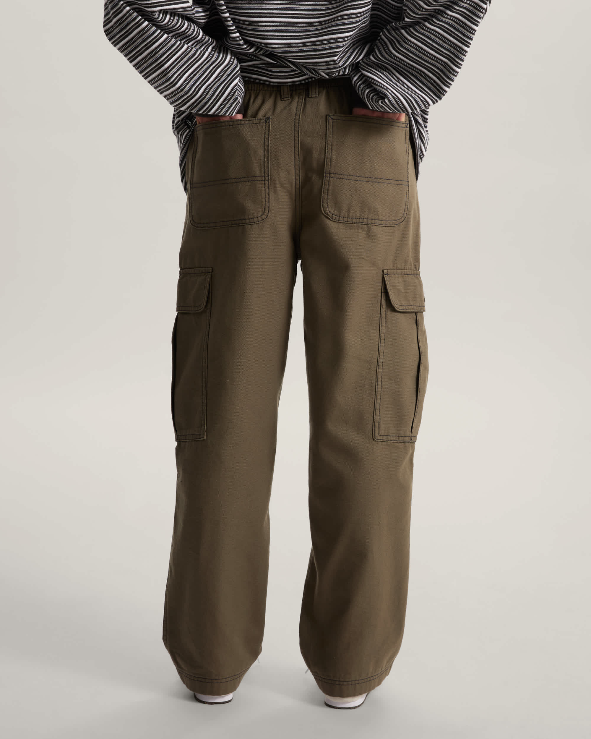 Canvas Sidewalk Trousers VANS Brown ALT3