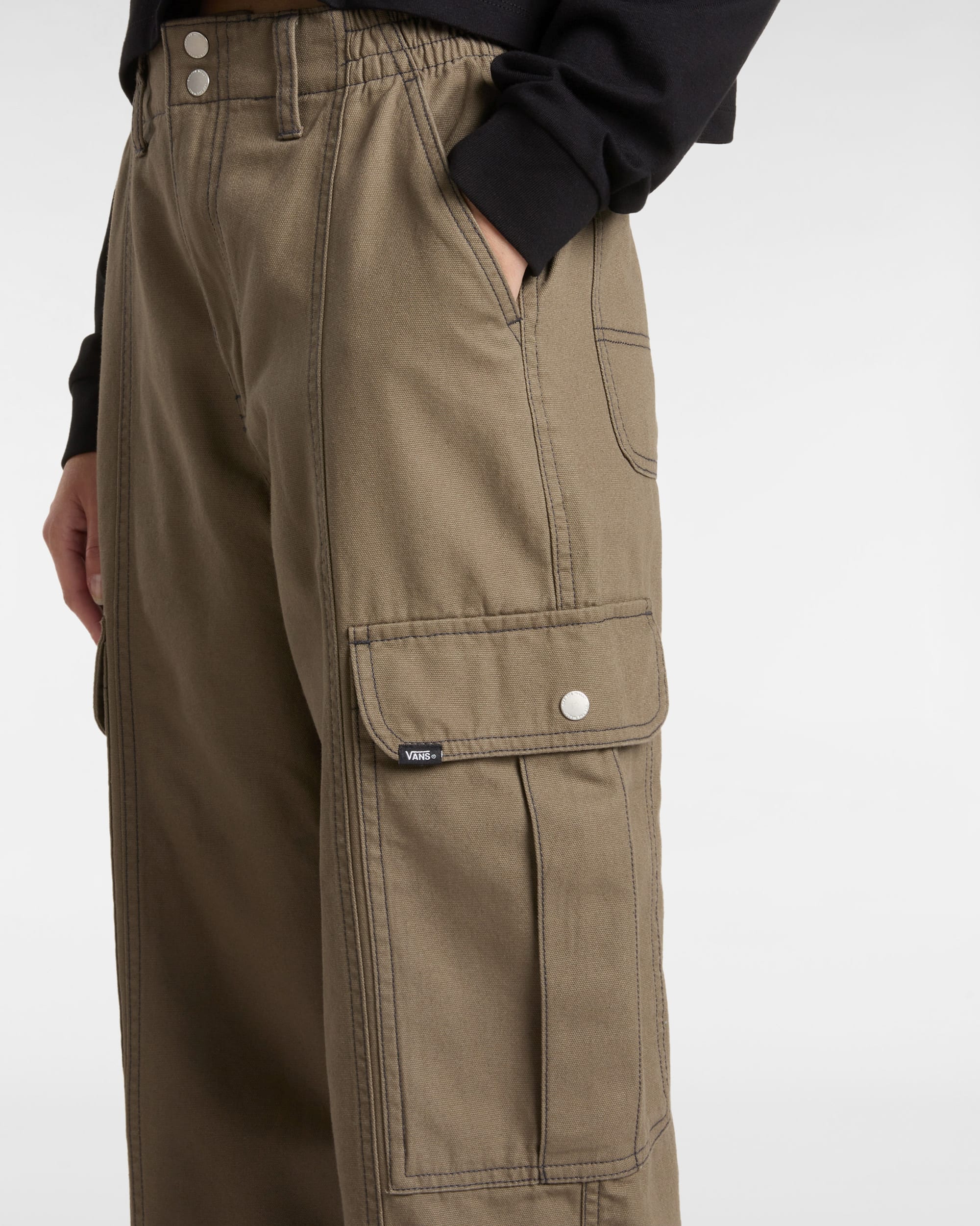 Canvas Sidewalk Trousers VANS Brown ALT7