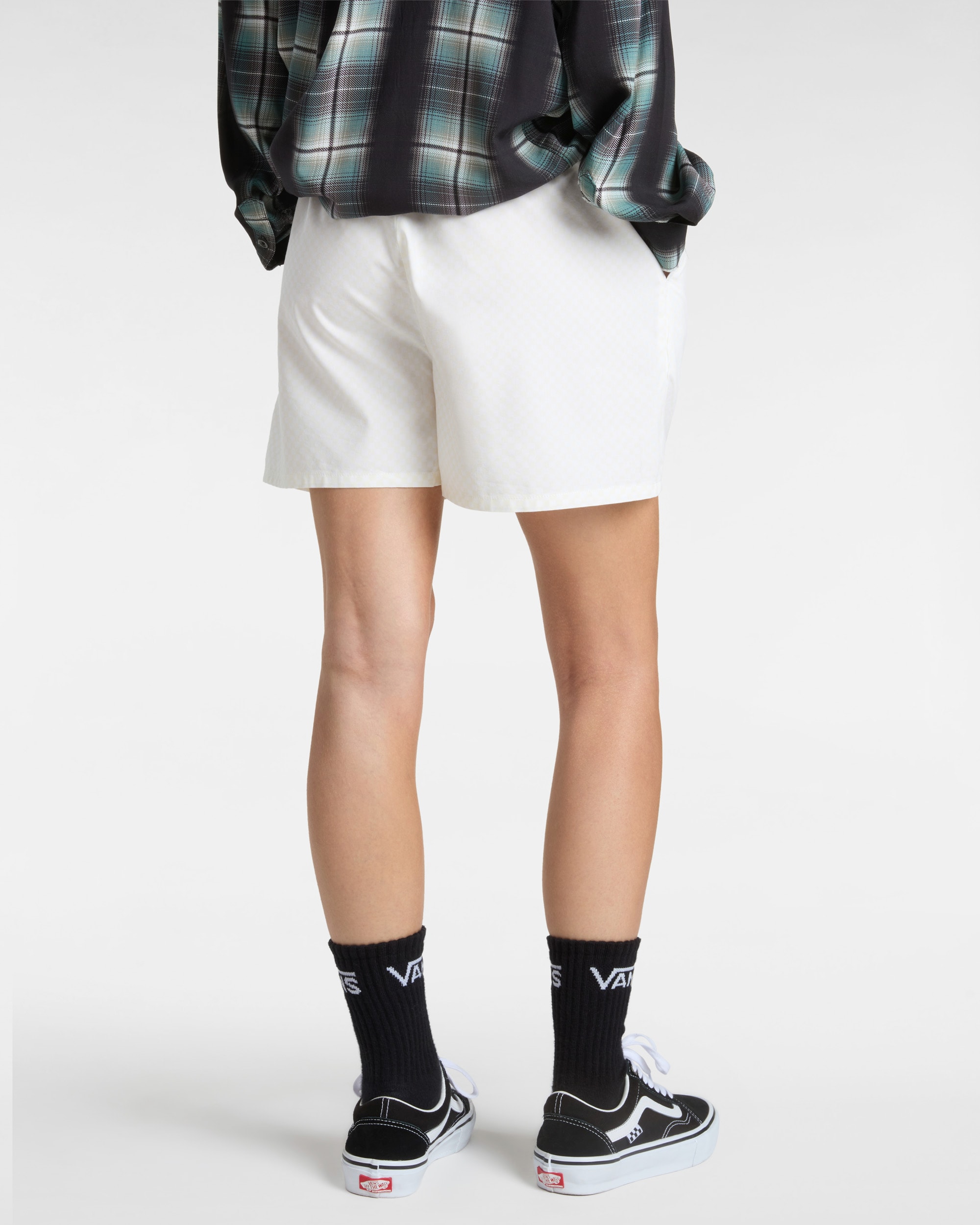 Boxer Alicia Checkerboard VANS Blanc ALT3