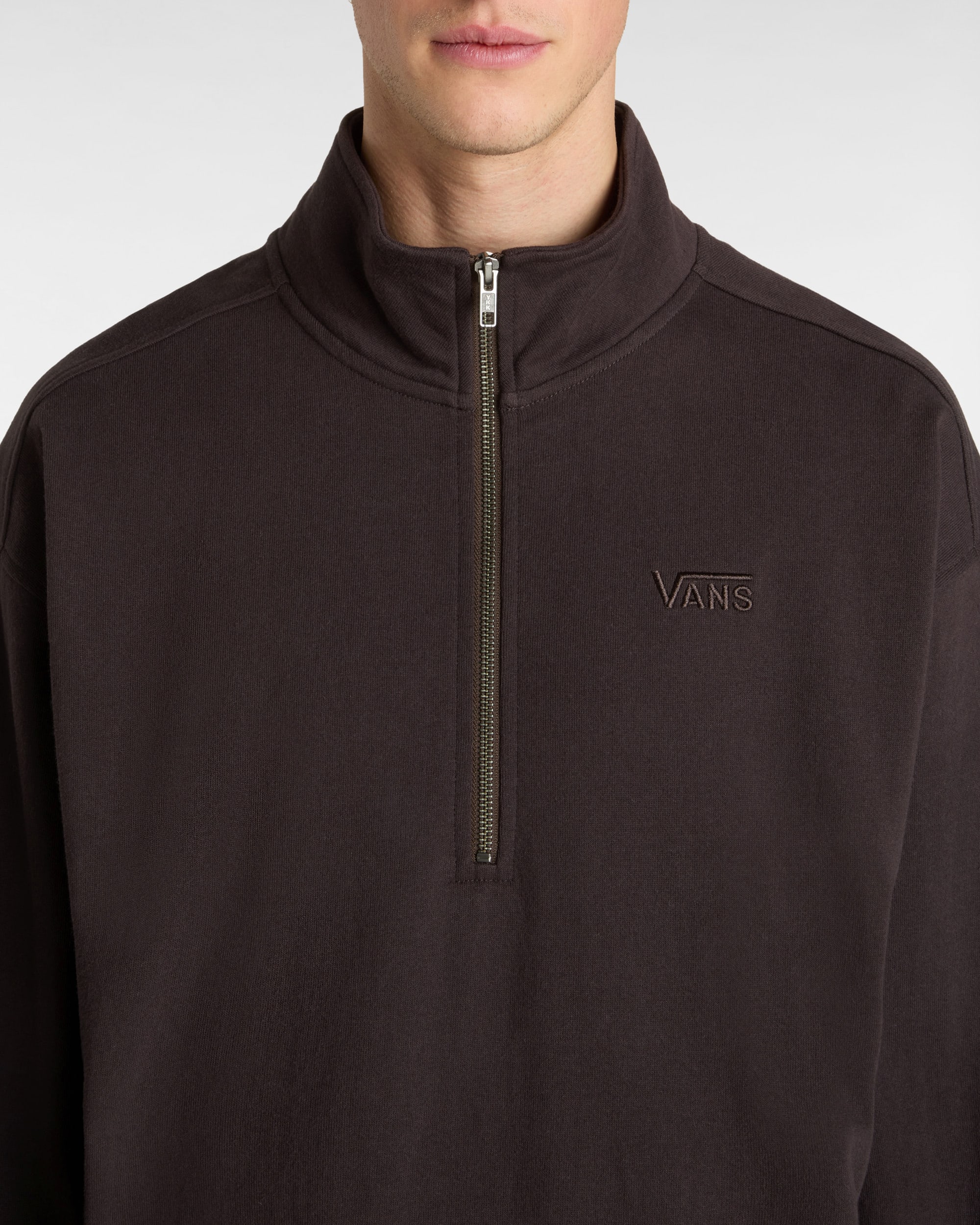 Premium Half Zip Sweatshirt VANS Brown ALT6