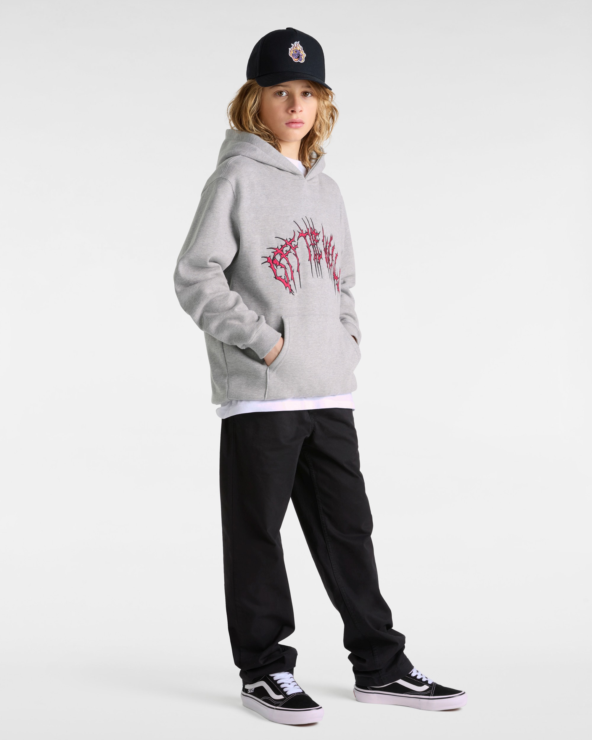Sweat  capuche Metal Arch Ado 814 ans VANS Gris ALT5