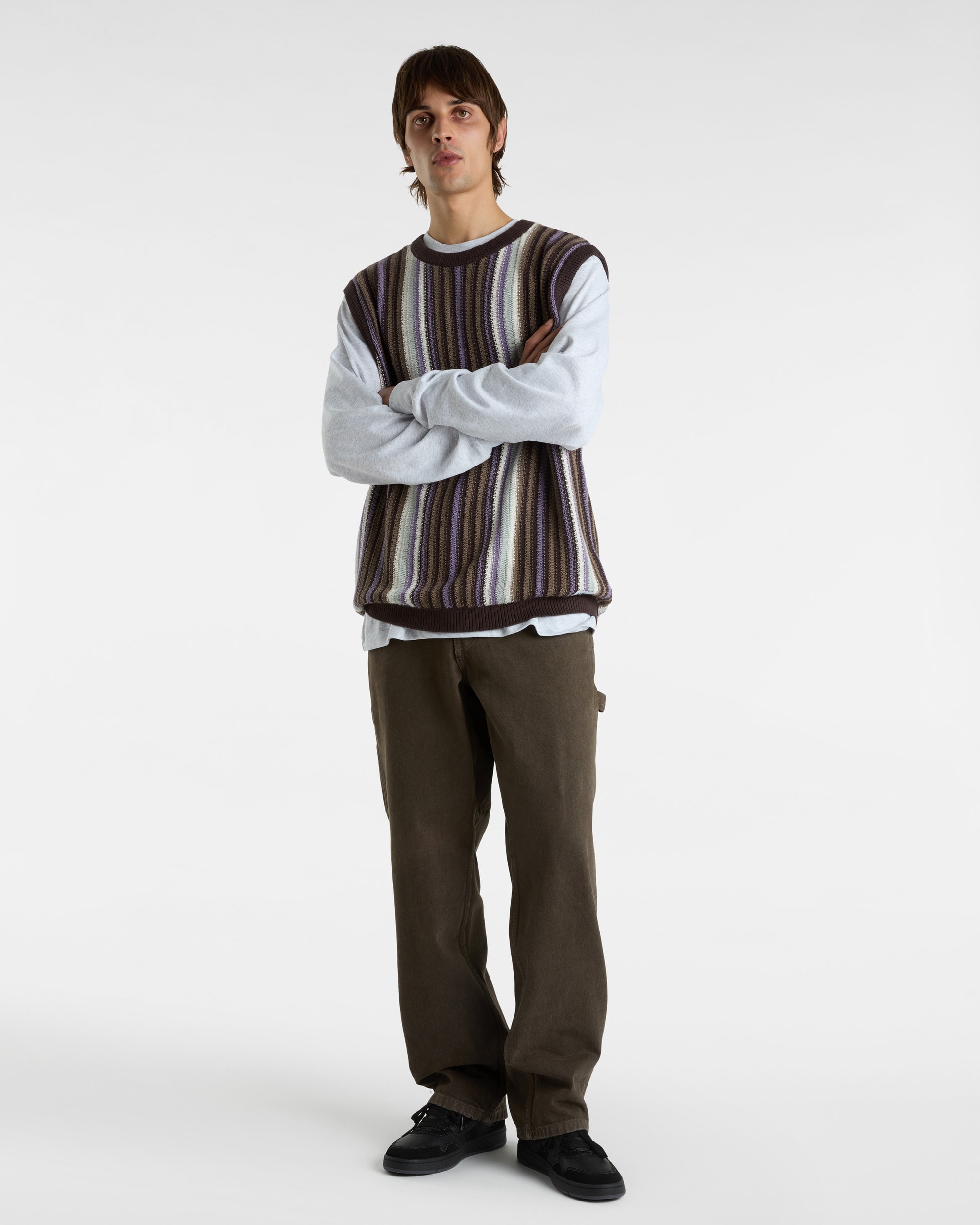 Pull sans manches Samuelson Premium VANS Marron ALT4