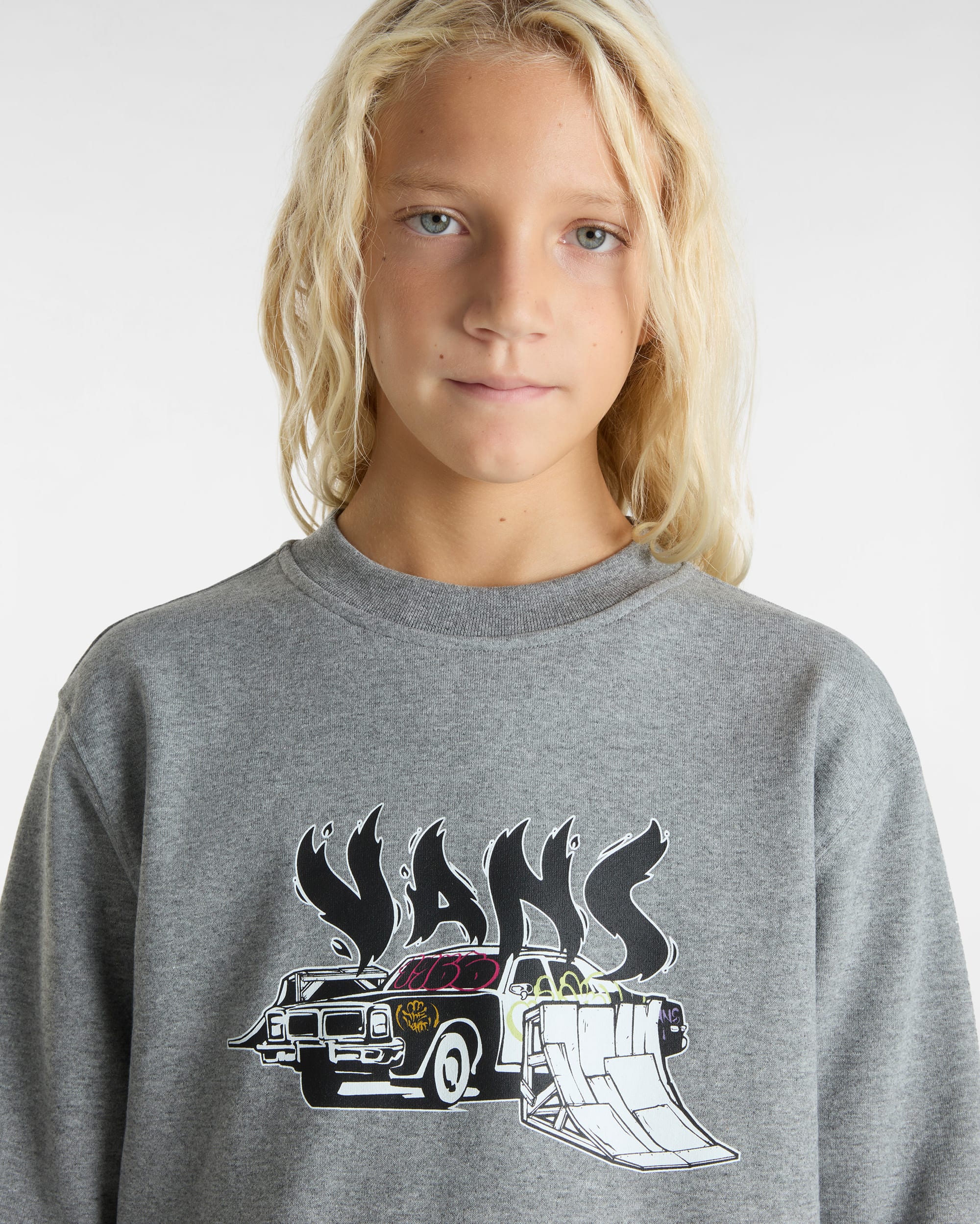 Sweat Copout Loose Crew Ado 814 ans VANS Gris ALT6