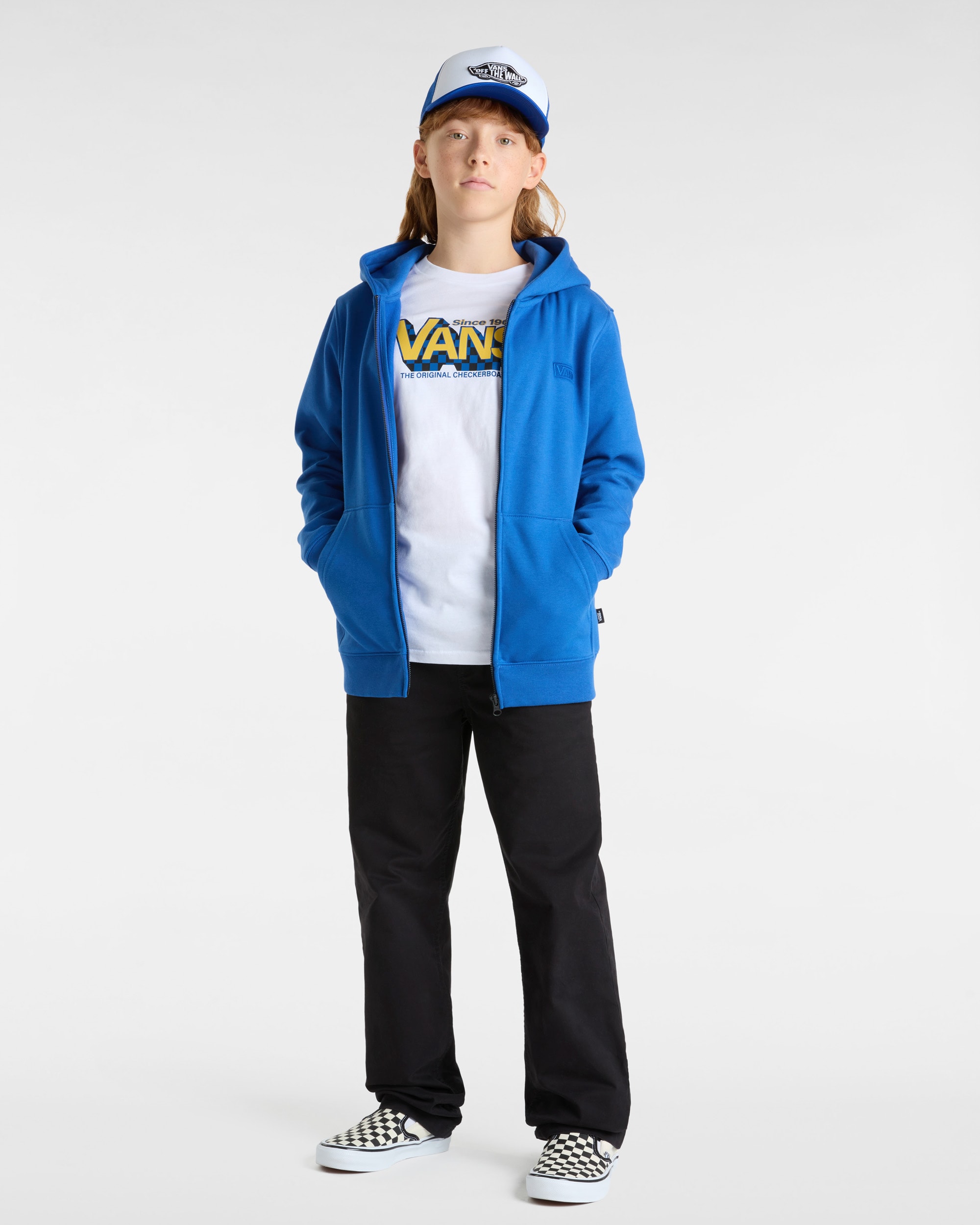 Tshirt enfant Checker Drop 814 ans VANS Blanc ALT3