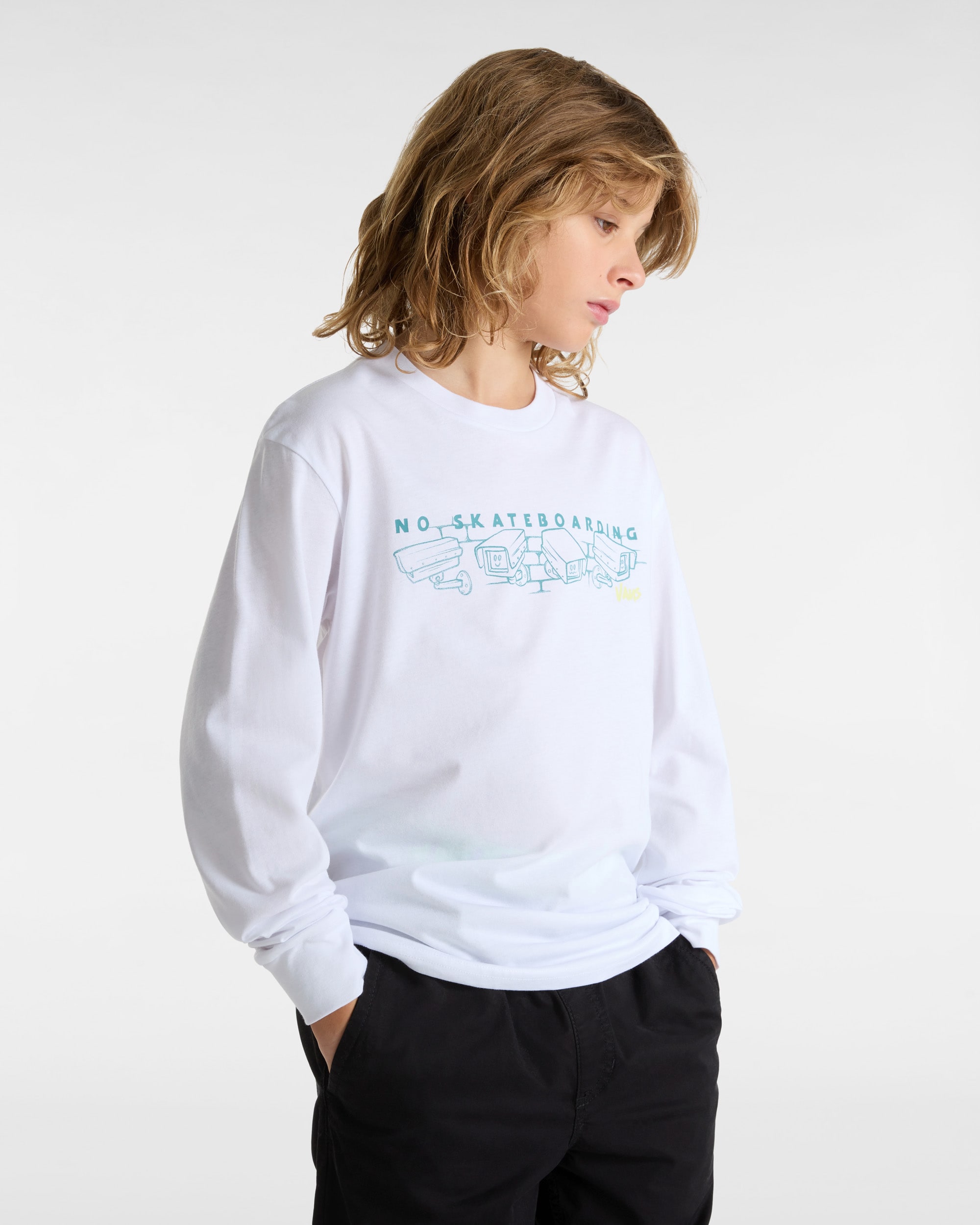 Tshirt Night Watcher Enfant 814 ans VANS Blanc ALT2