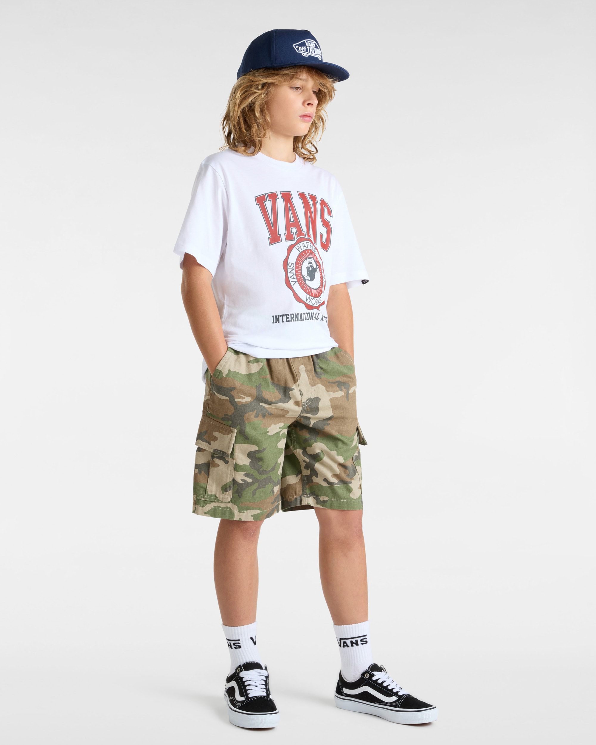 Tshirt Inter V Enfant 814 ans VANS Blanc ALT4