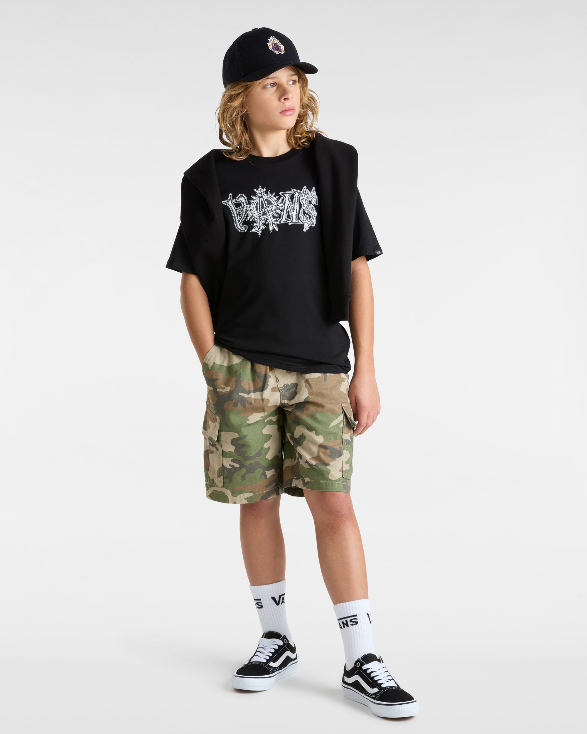 Tshirt Jangled Enfant 814 ans VANS Noir ALT4