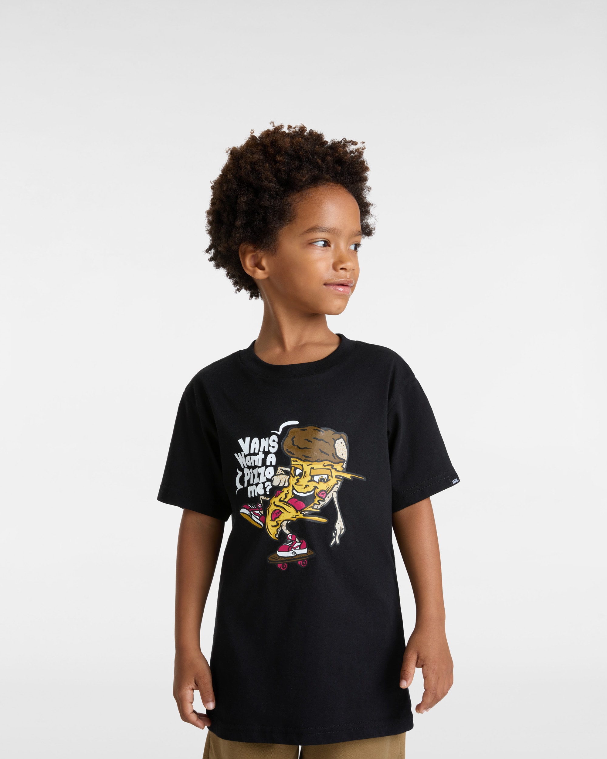 Tshirt Pizza Me Enfant 28 ans VANS Noir ALT2
