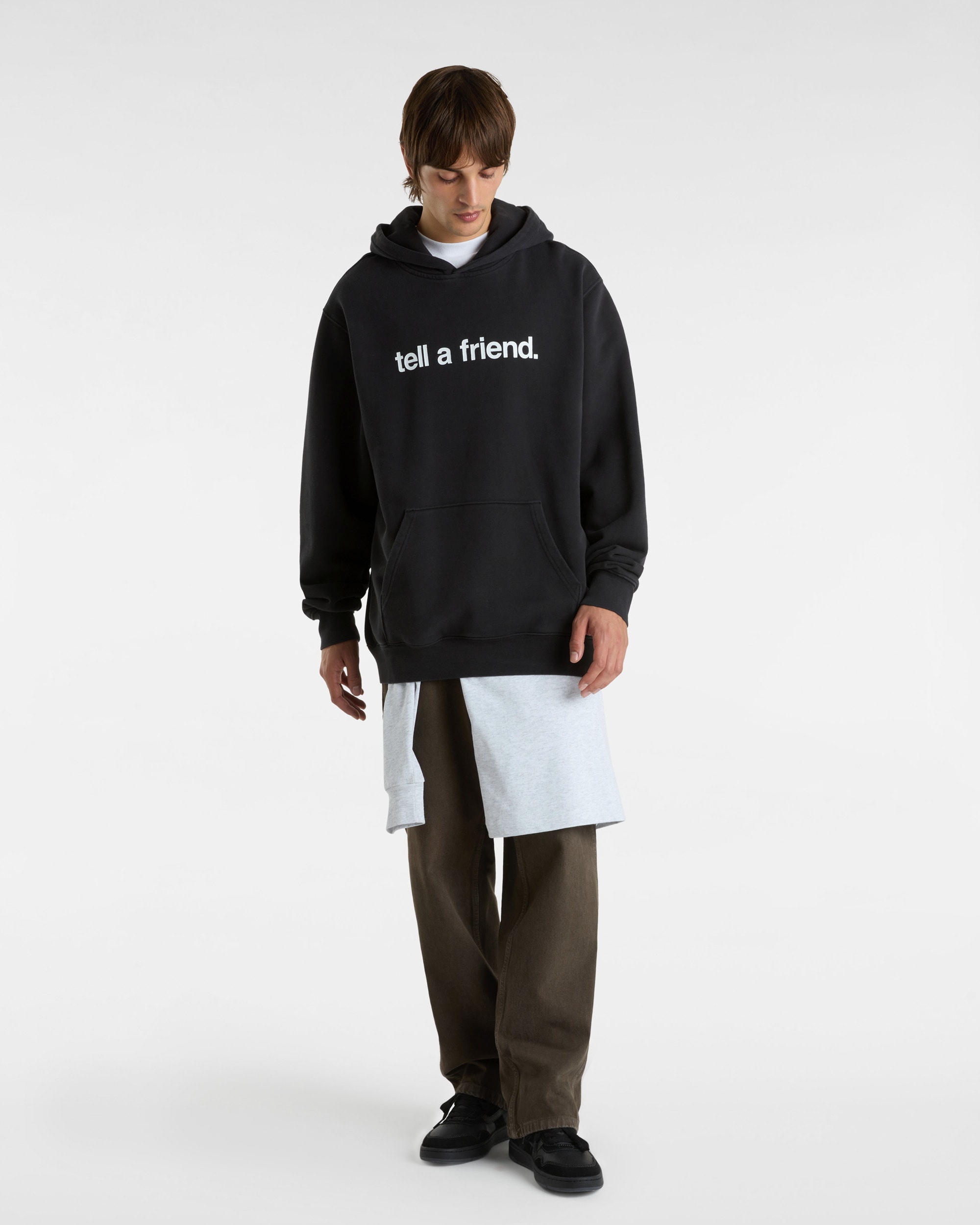 Bluza z kapturem Tell a Friend Crew Pullover VANS Czarny ALT5