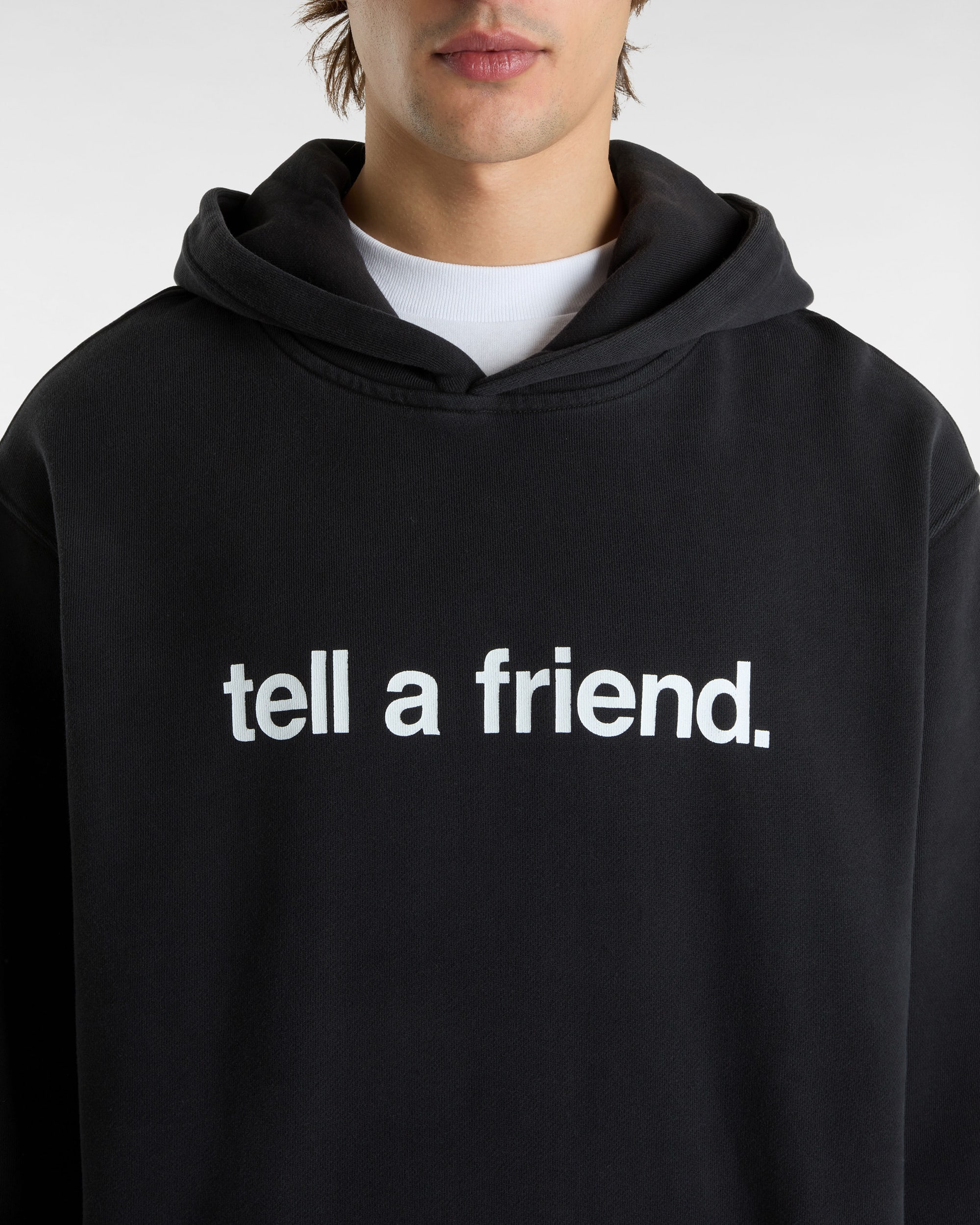 Bluza z kapturem Tell a Friend Crew Pullover VANS Czarny ALT6