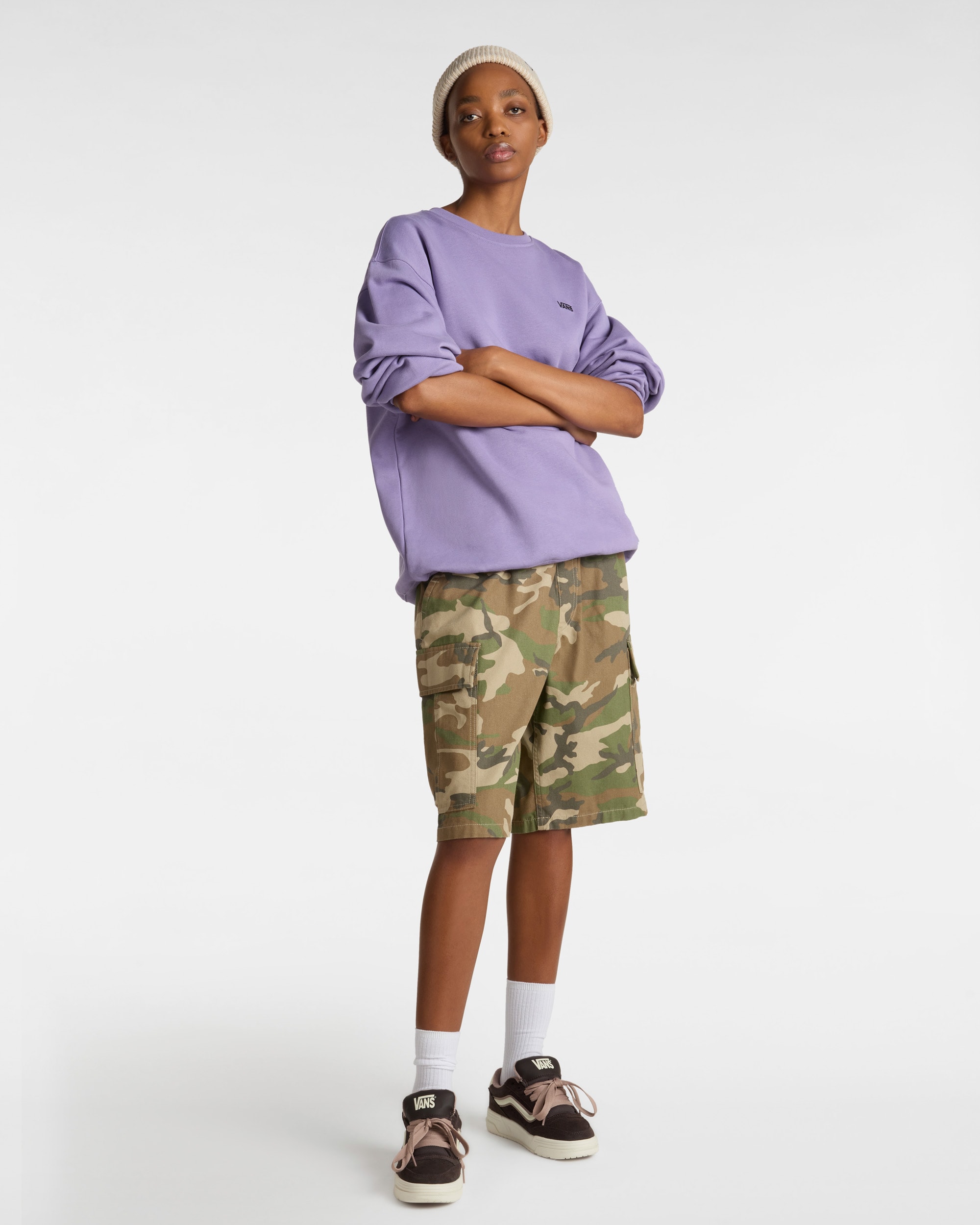 Left Chest II Logo Sweatshirt VANS Purple ALT3