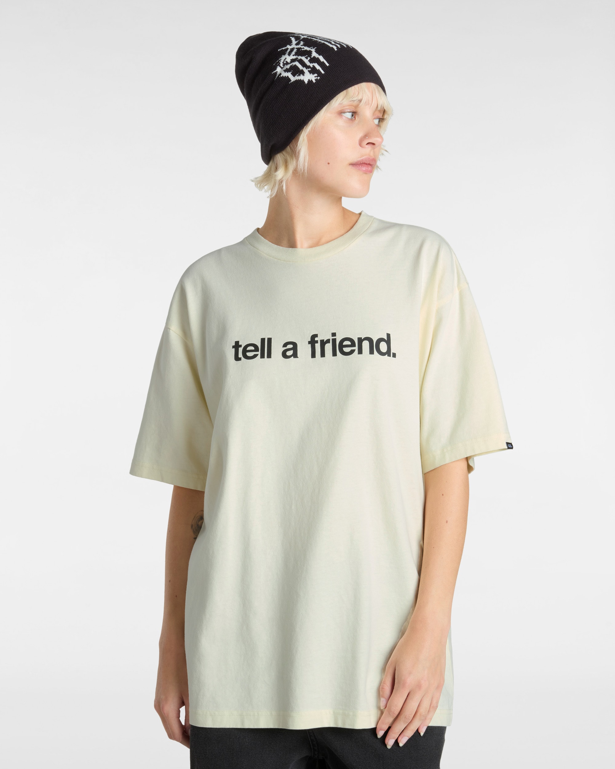 Tshirt Tell a Friend VANS Beige ALT6