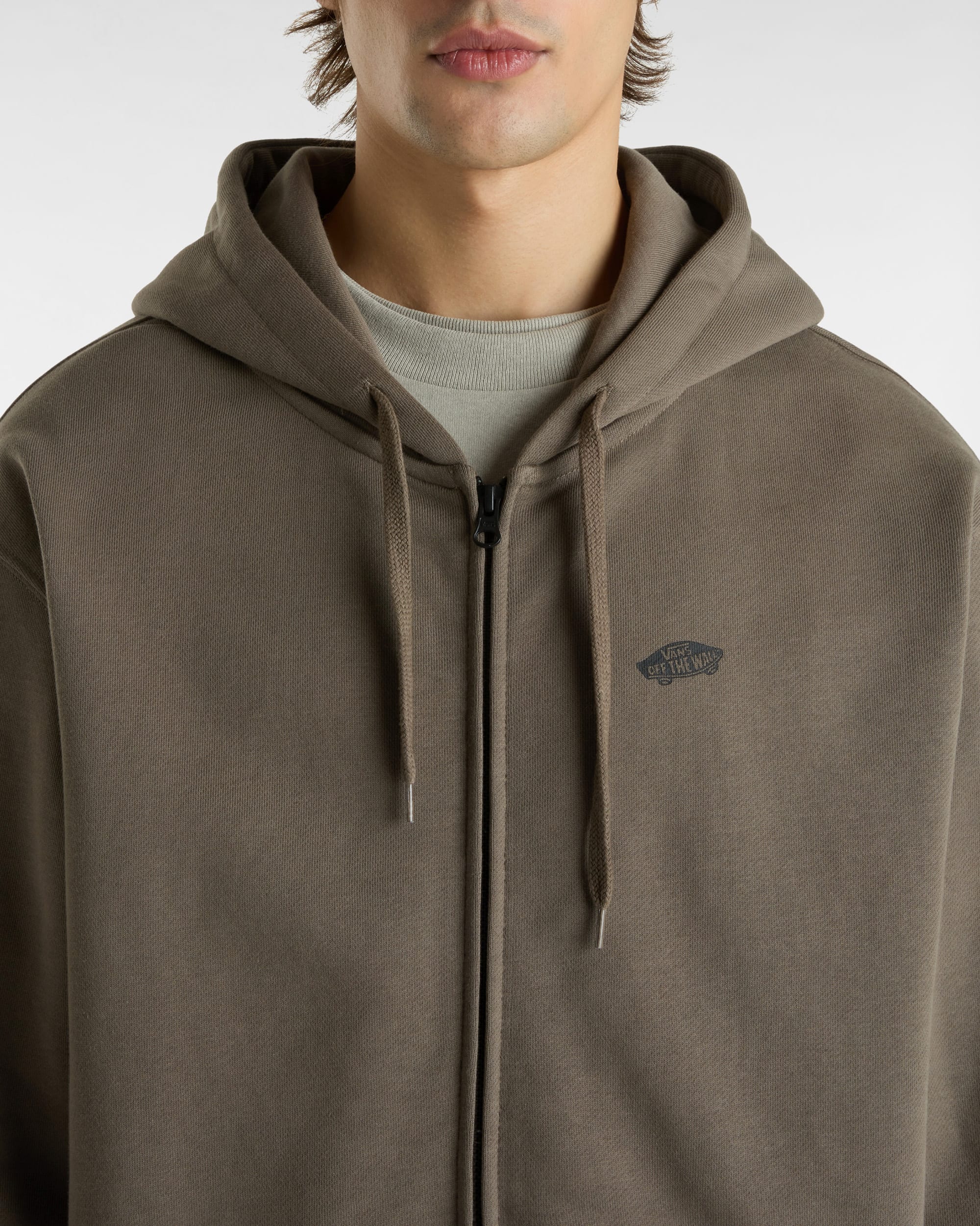 Sweat  capuche zipp Style 76 VANS Marron ALT6