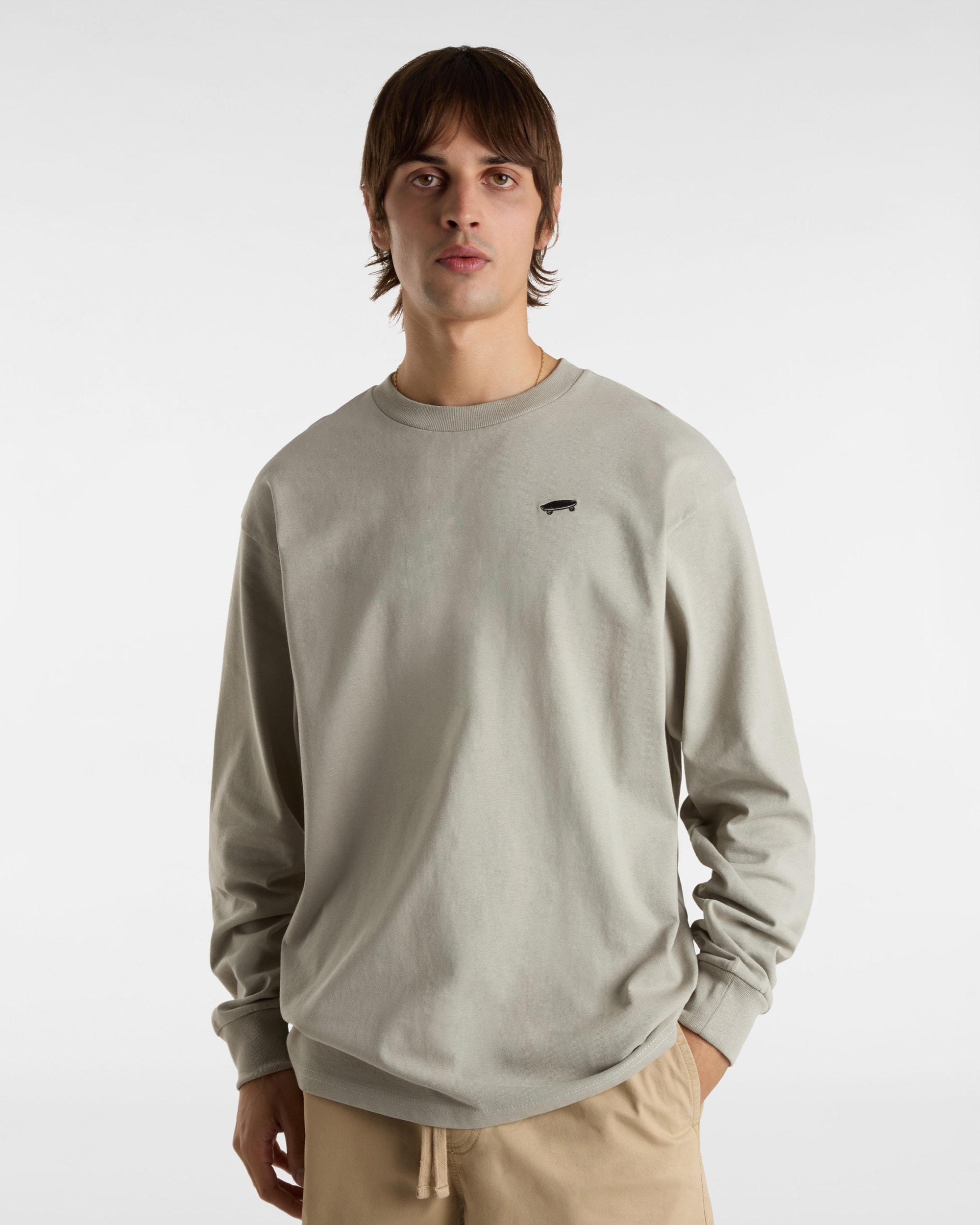 Salton Long Sleeve TShirt VANS Grey ALT2