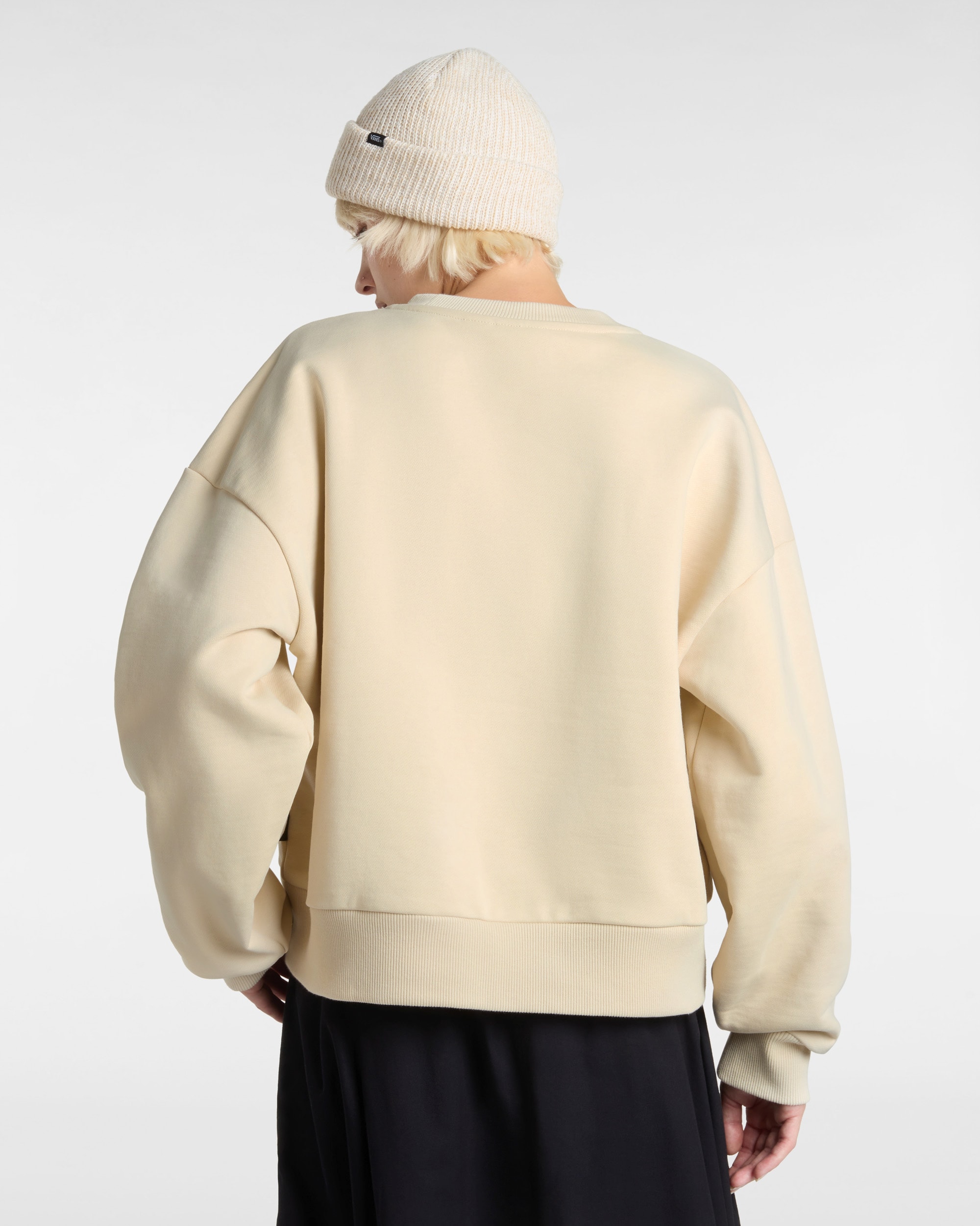 Sweat ras du cou Style 76 VANS Beige ALT3