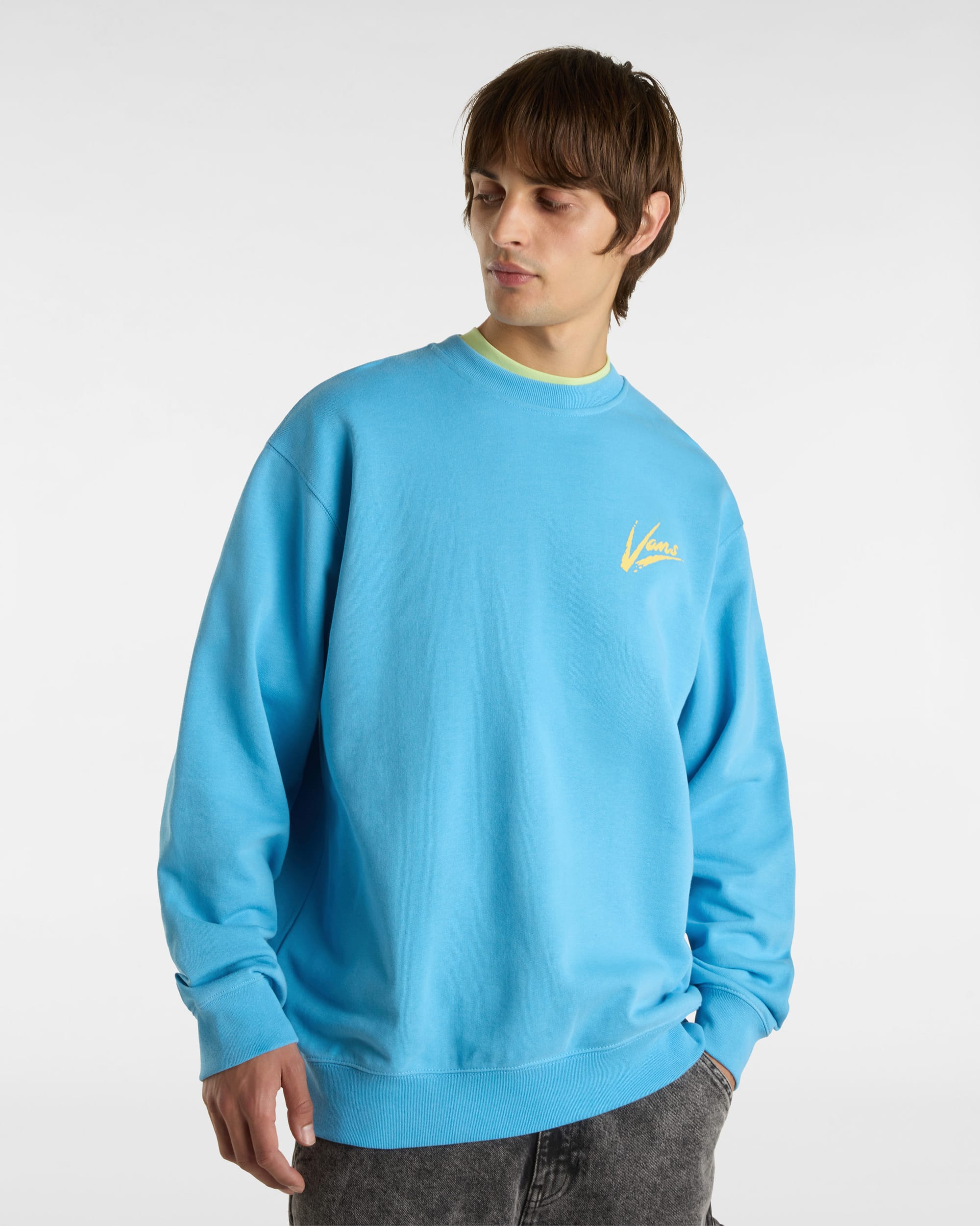 Sweat Brush Script II Crew VANS Bleu ALT2