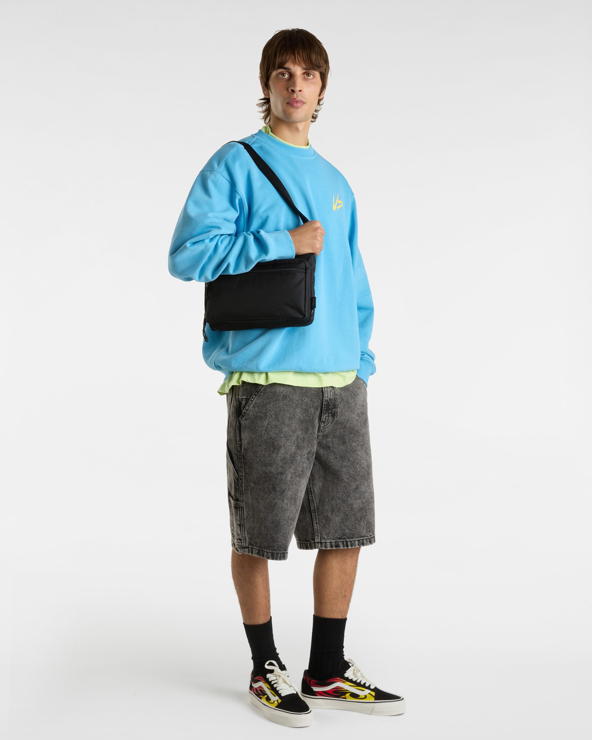 Sweat Brush Script II Crew VANS Bleu ALT4