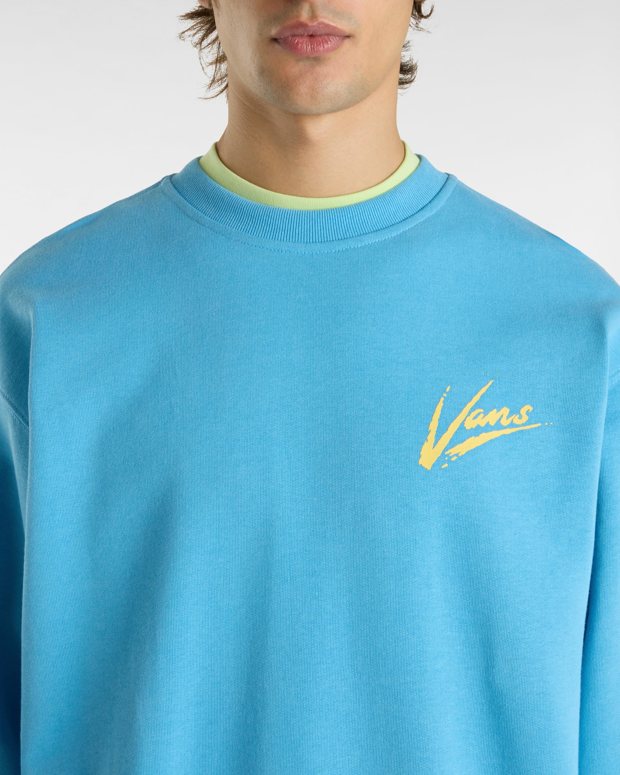 Sweat Brush Script II Crew VANS Bleu ALT5