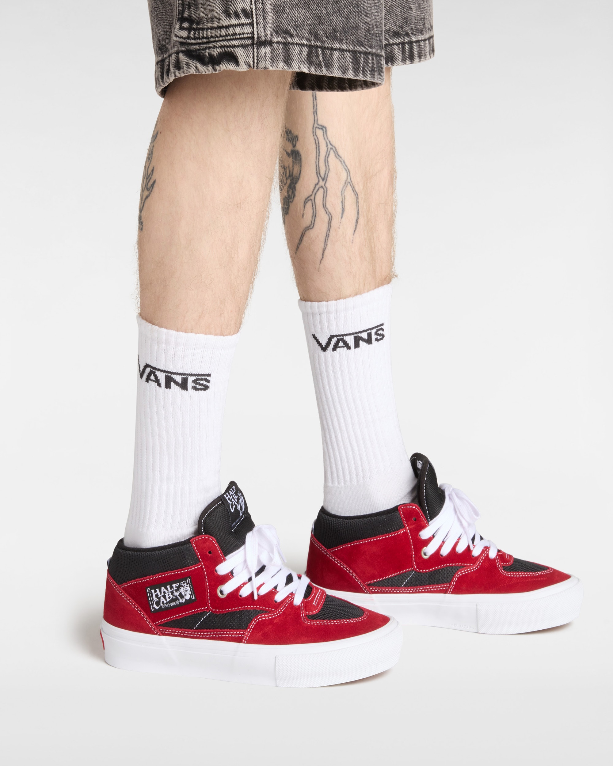 Chaussures Skate Half Cab VANS Rouge ALT4
