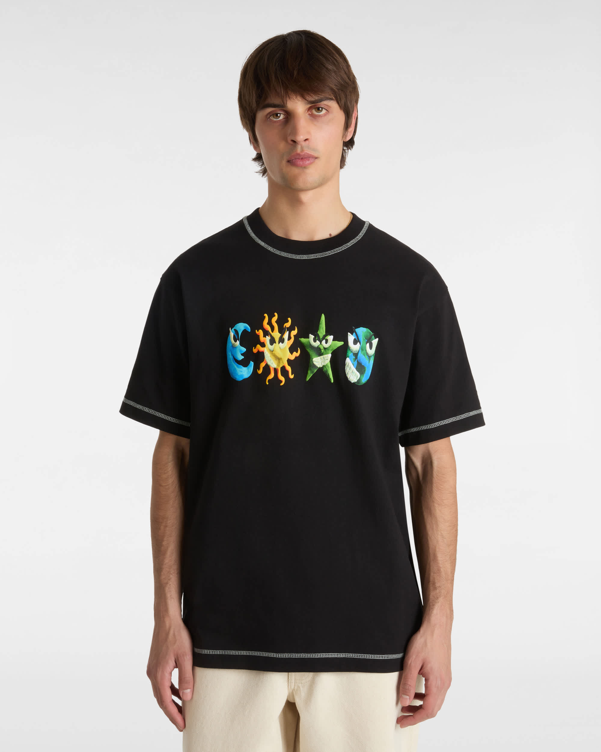 Tshirt Skate Clay VANS Noir ALT2