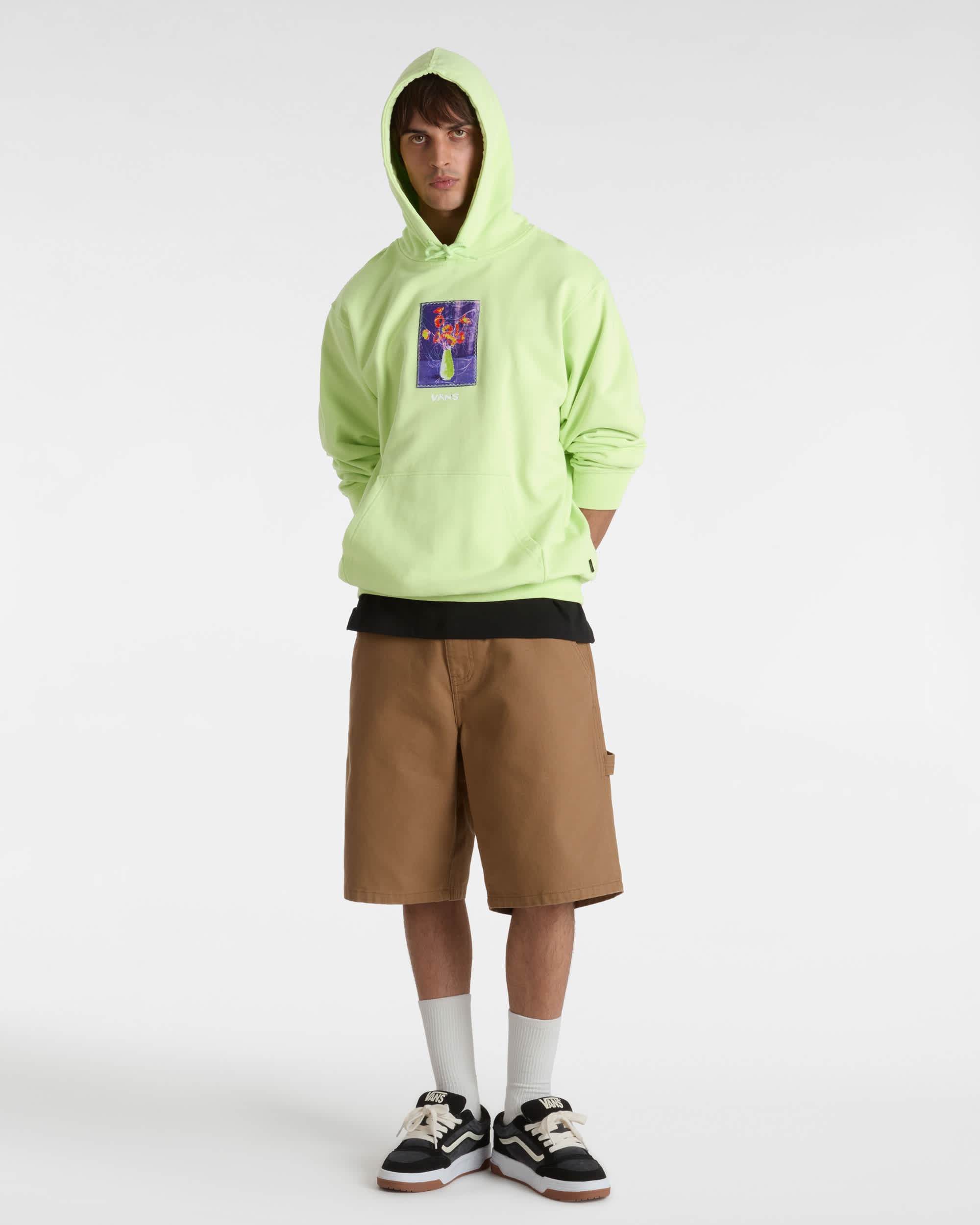 Sweat  capuche Floral Decor VANS Vert ALT5