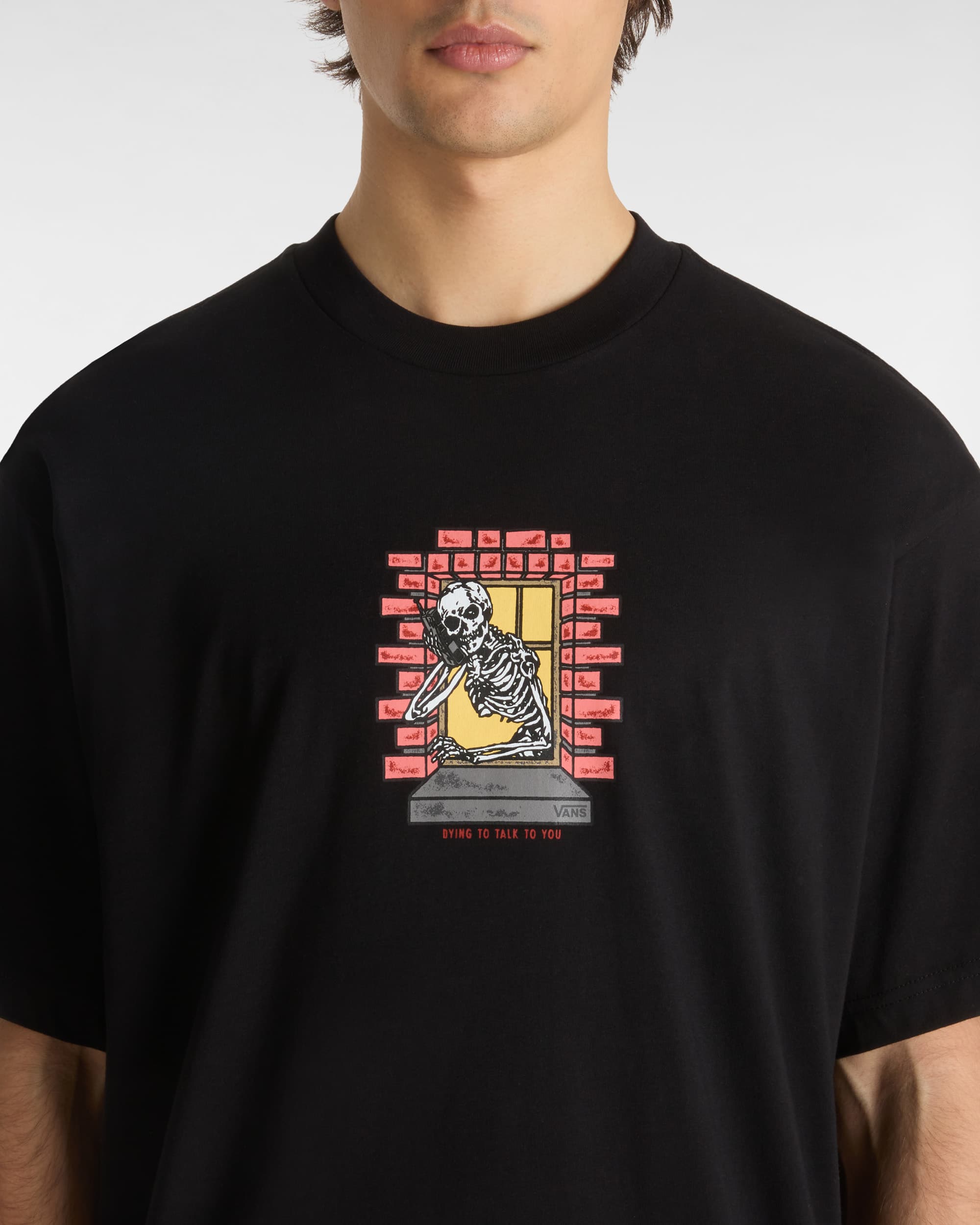 Tshirt Skull Reaper Window VANS Noir ALT5