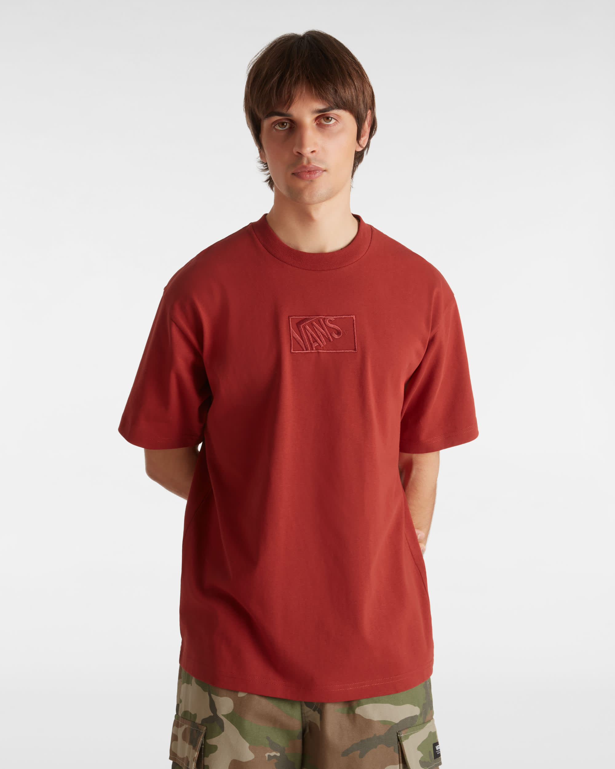 Tshirt Blocked Box VANS Rouge ALT2