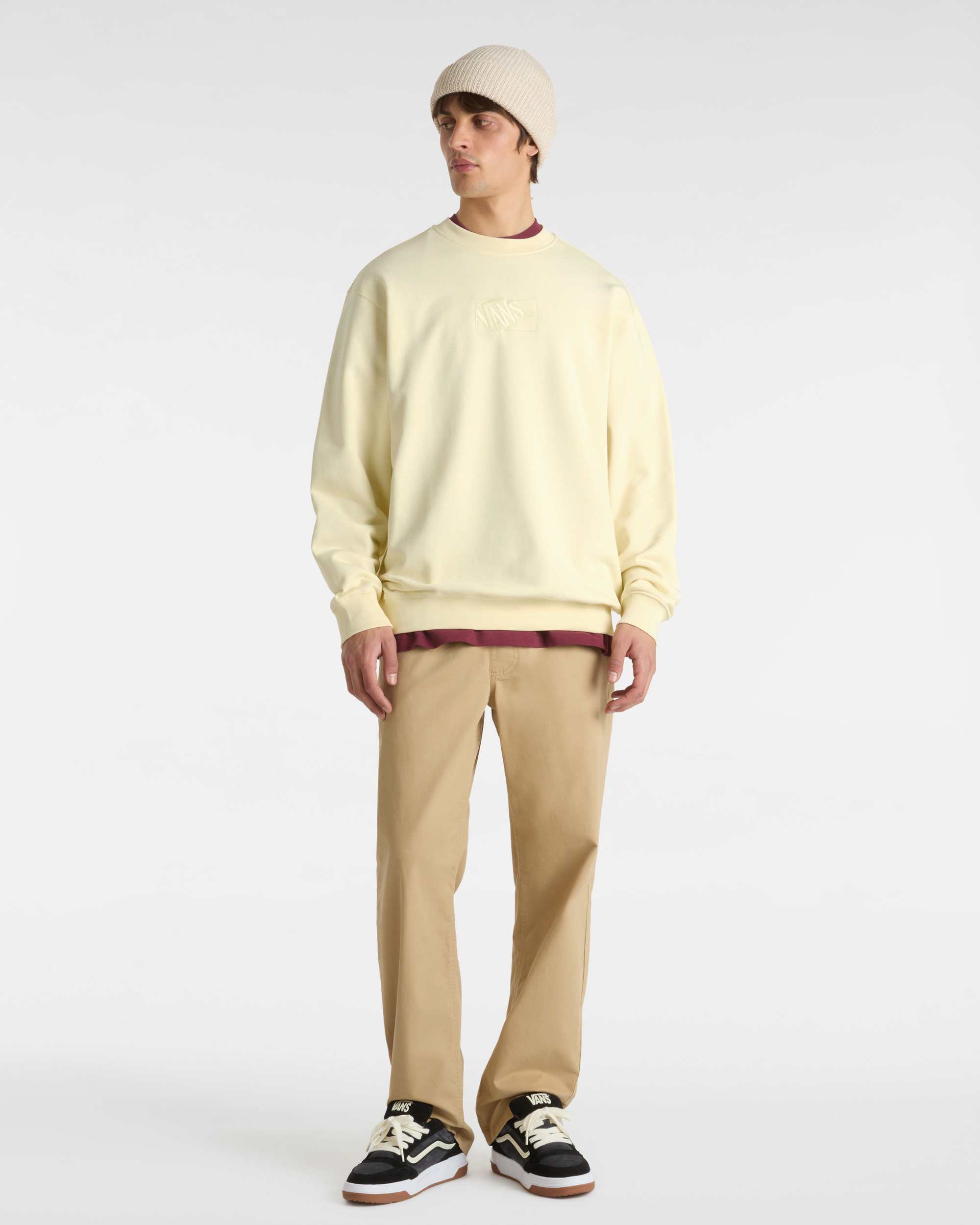 Sweat ras du cou Blocked Box VANS Beige ALT5